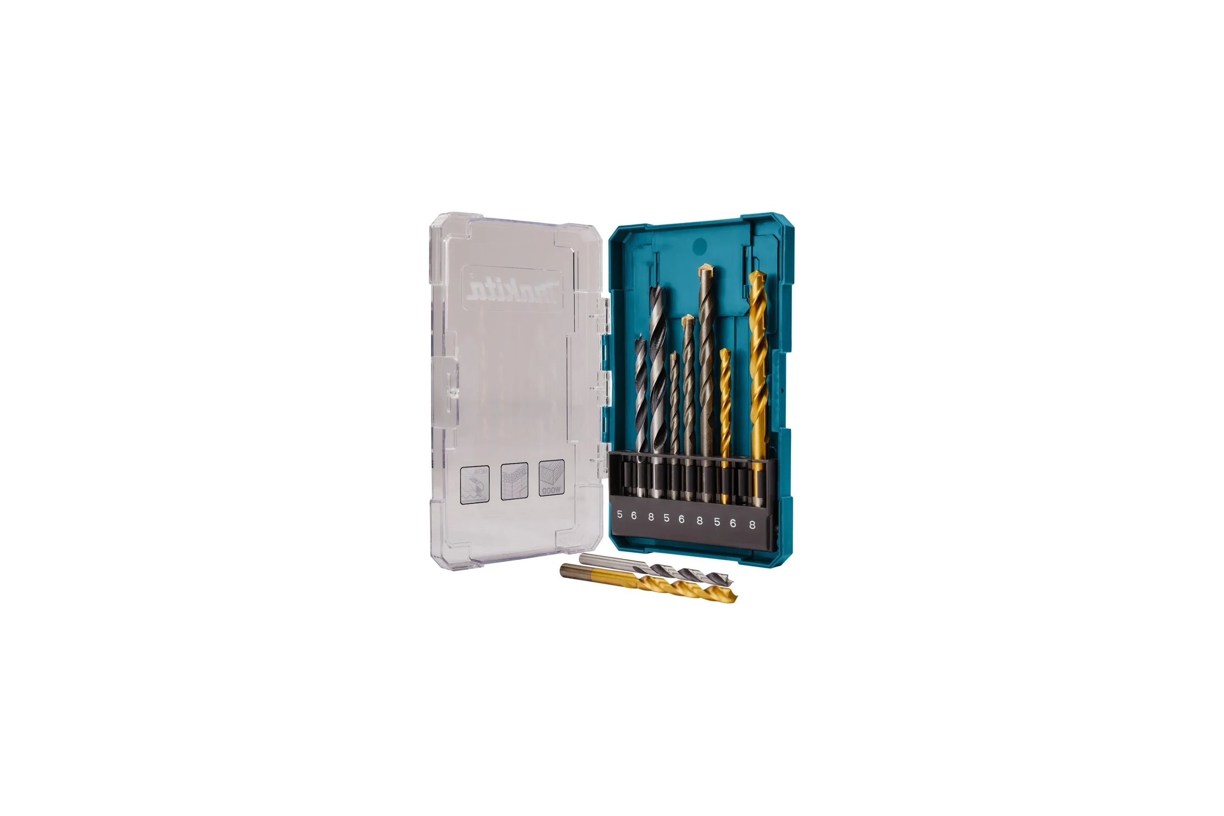 Набор сверл (9 шт.; 5, 6, 8 мм; дерево/металл/бетон) Makita D-71962