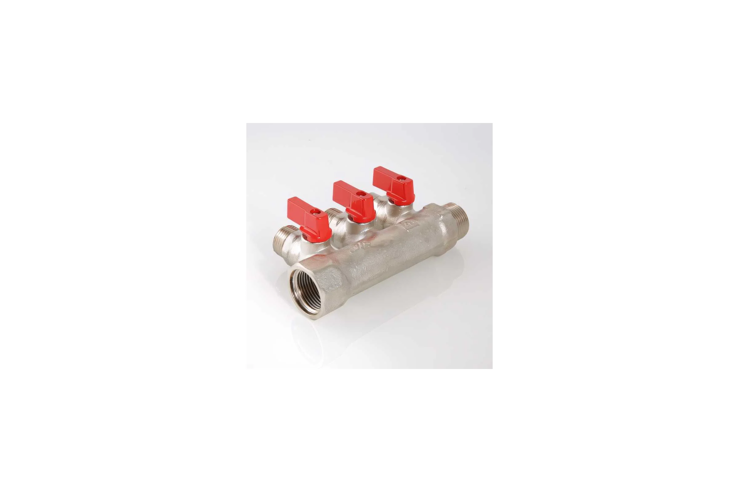 Коллектор с отсекающими кранами, 1х3 вых. 1/2 нар. Valtec VTc.580.N.0603