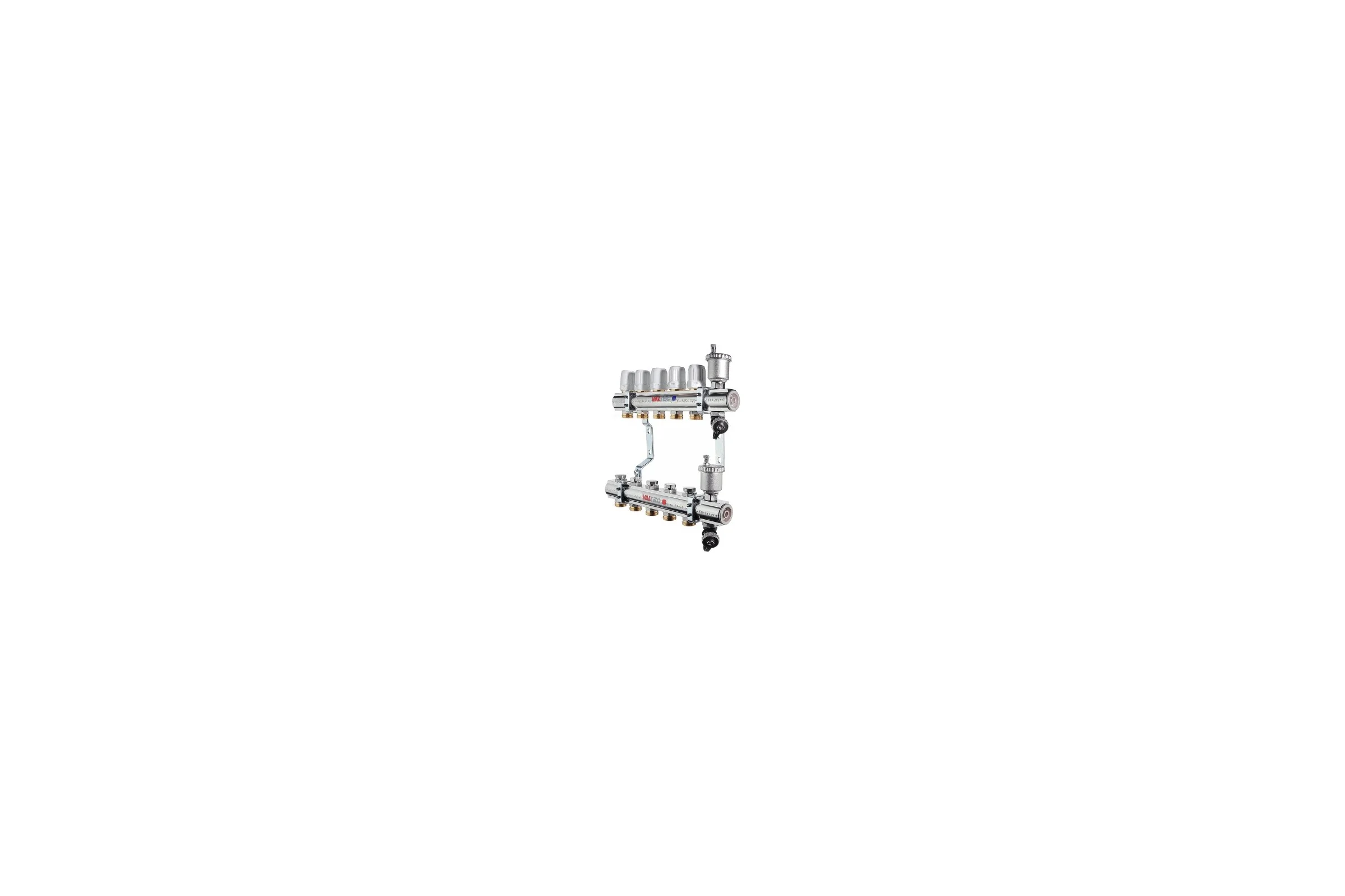 Коллекторная группа в сборе, 1х5 вых. Евроконус 3/4 Valtec VTc.594.EMNX.0605