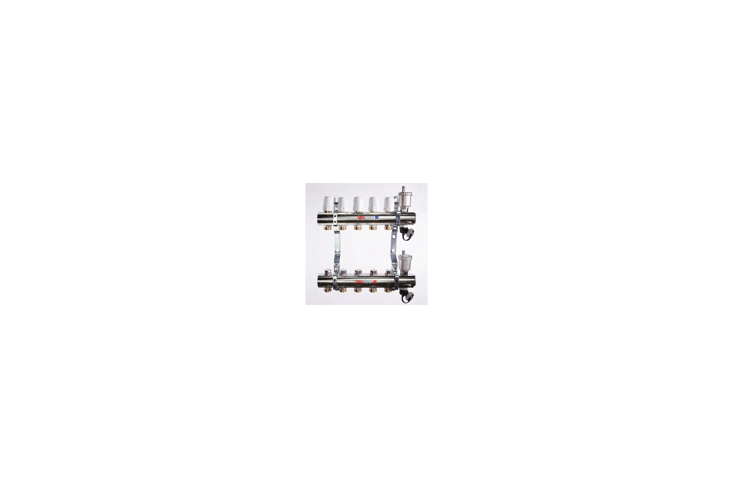 Коллекторная группа в сборе, 1х5 вых. Евроконус 3/4 Valtec VTc.594.EMNX.0605