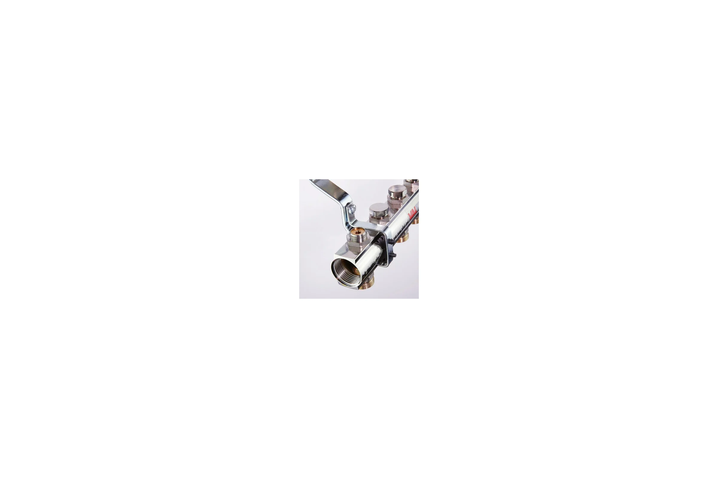 Коллекторная группа в сборе, 1х5 вых. Евроконус 3/4 Valtec VTc.594.EMNX.0605