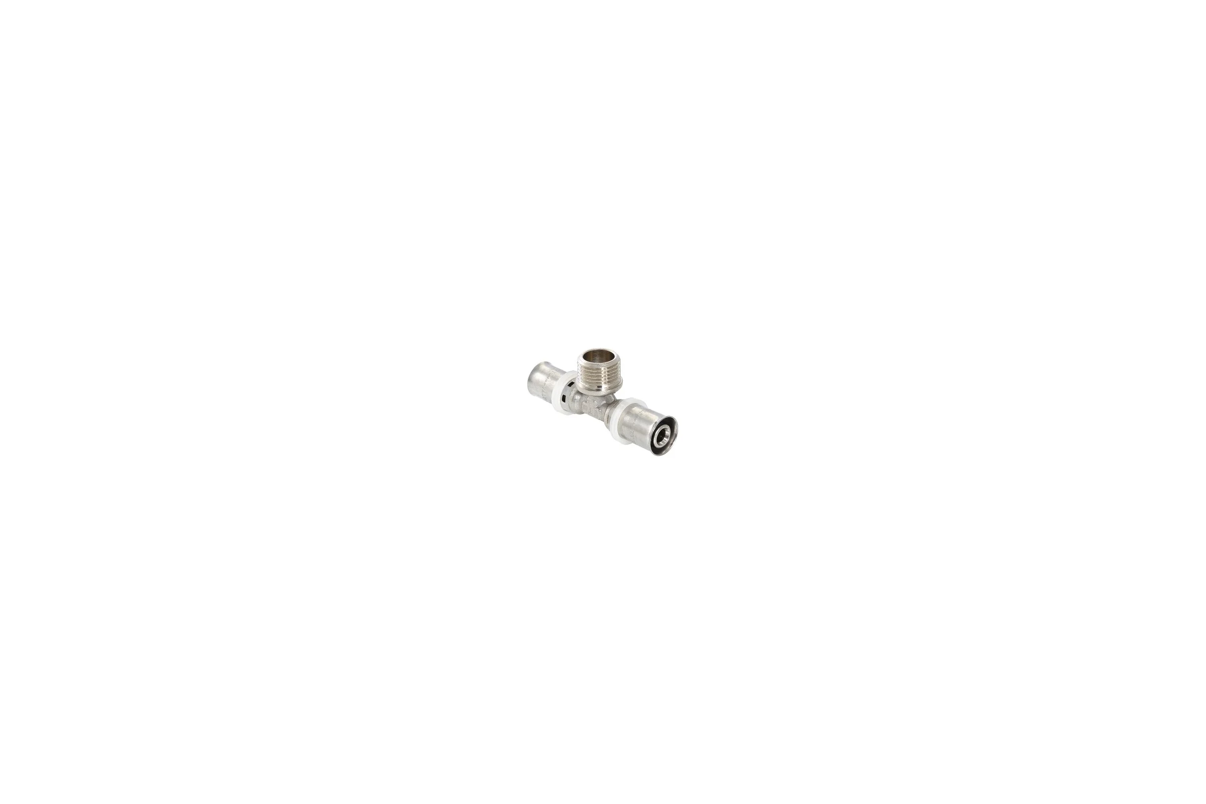 Тройник пресс с переходом на наружную резьбу 26х1/2х26 Valtec VTm.233.N.260426