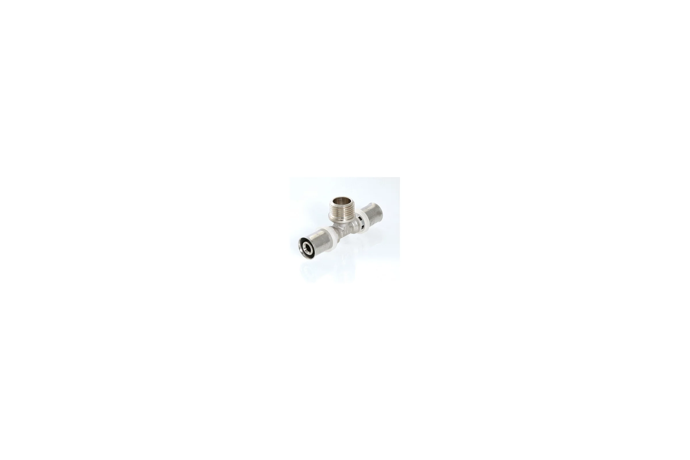 Тройник пресс с переходом на наружную резьбу 32х3/4х32 Valtec VTm.233.N.320532