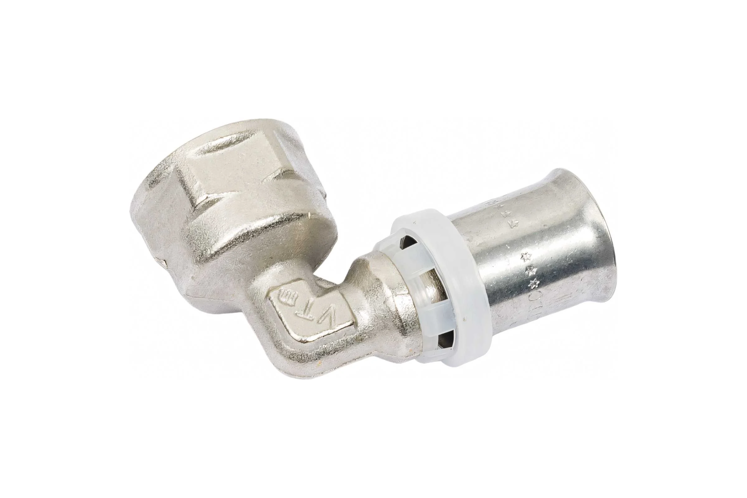 Угольник пресс с переходом на внутреннюю резьбу 16х1/2 Valtec VTm.252.N.001604
