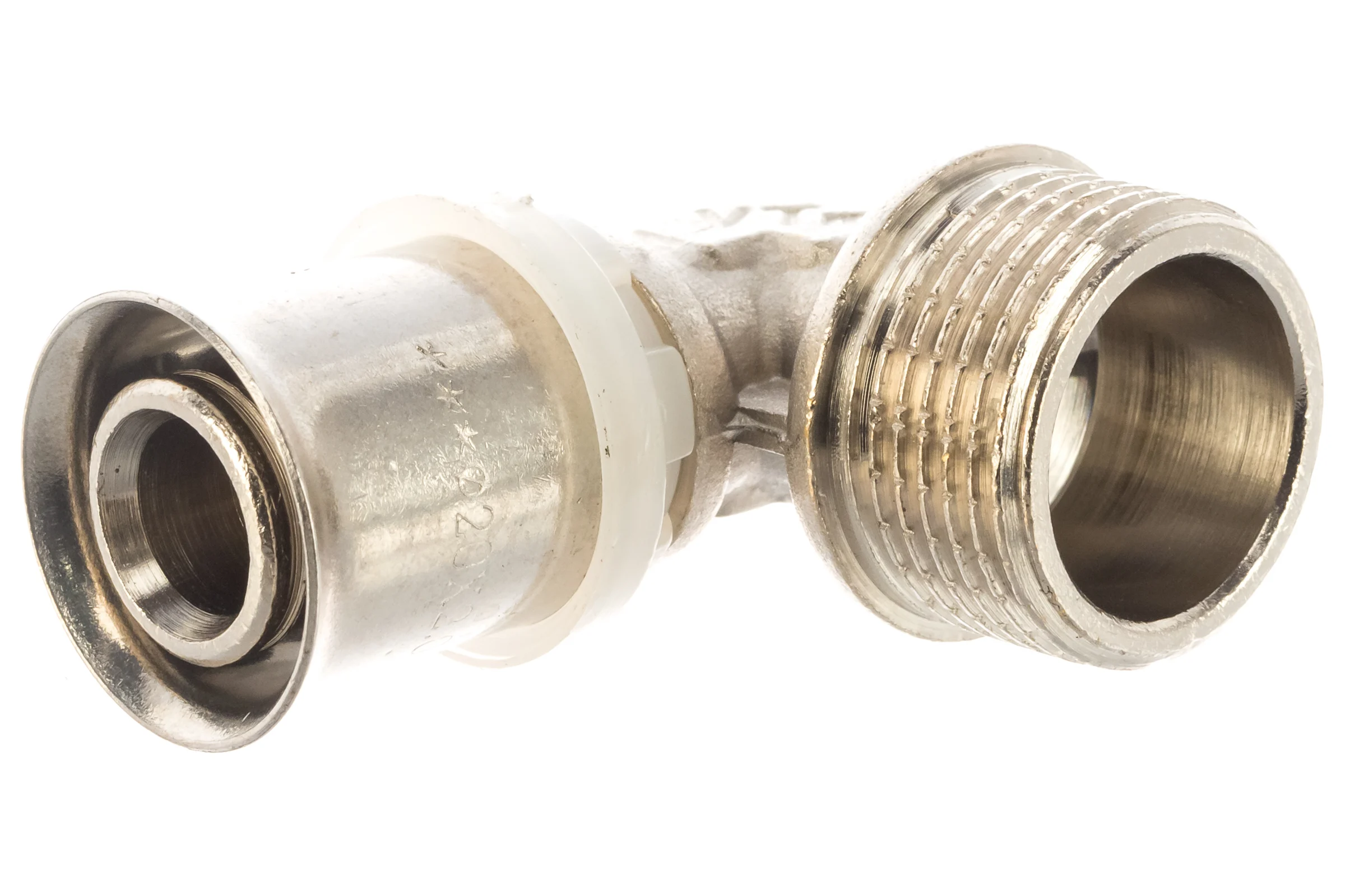 Угольник пресс с переходом на наружную резьбу 20х3/4 Valtec VTm.253.N.002005