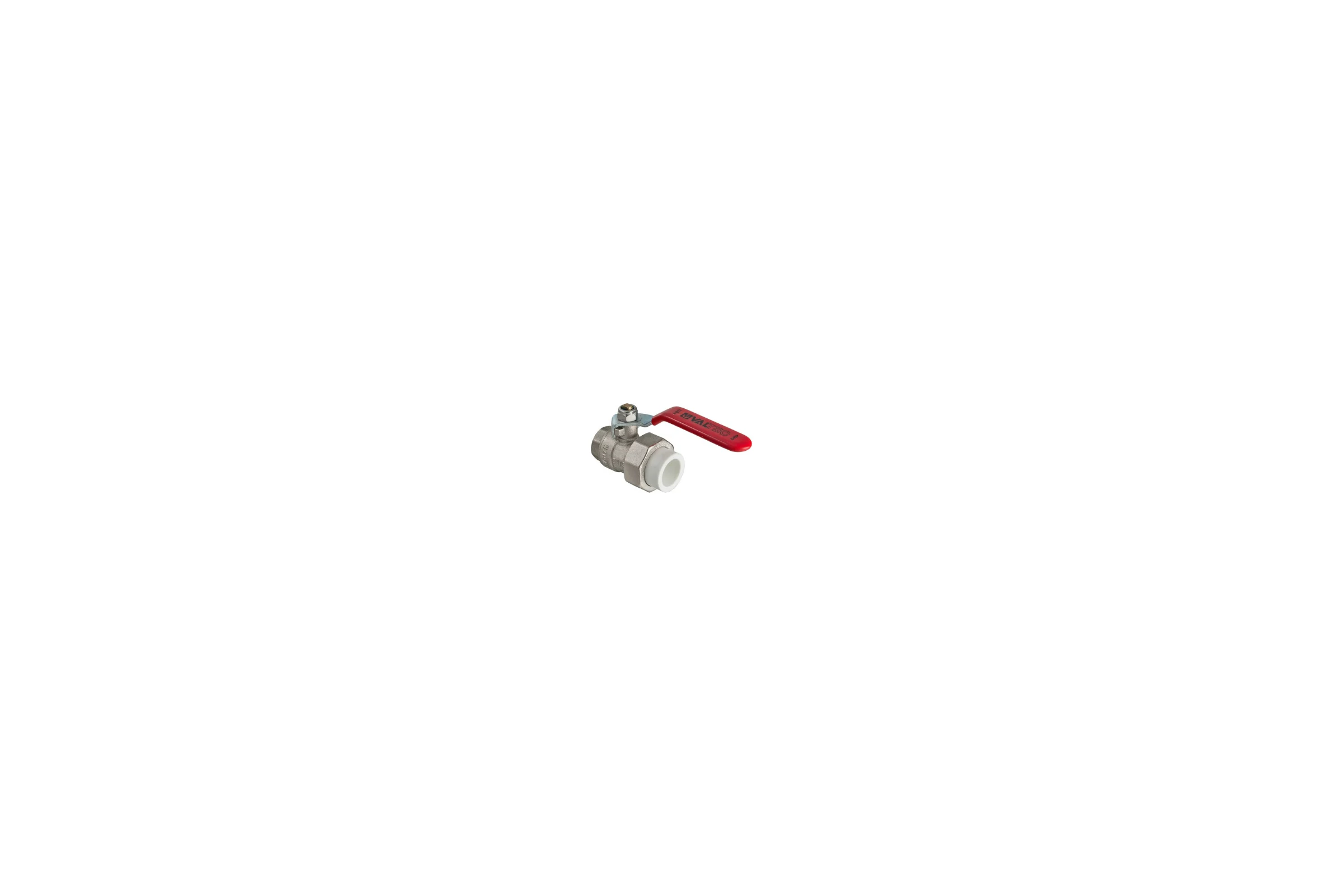 Латунный кран под PPR 25х3/4 вн. р. с полусгоном Valtec VTp.742.0.02505