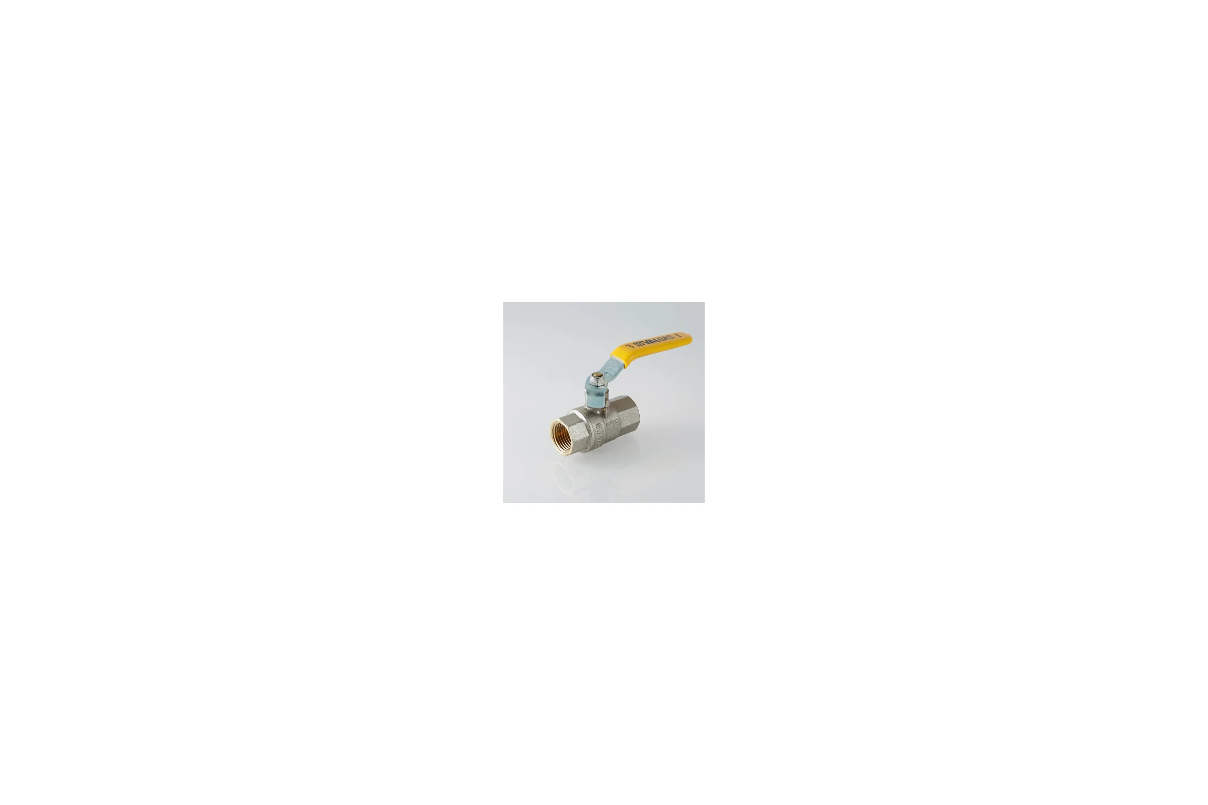 Шаровой газовый кран, стальная рукоятка 1/2 вн.-вн. Valtec VALGAS VT.271.N.04