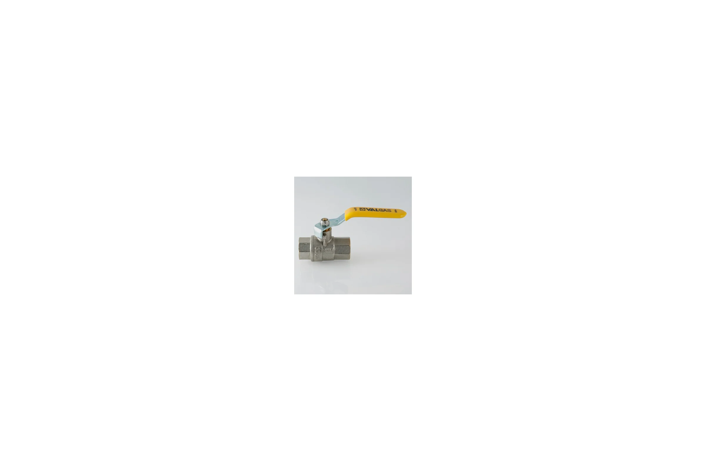 Шаровой газовый кран, стальная рукоятка 1/2 вн.-вн. Valtec VALGAS VT.271.N.04
