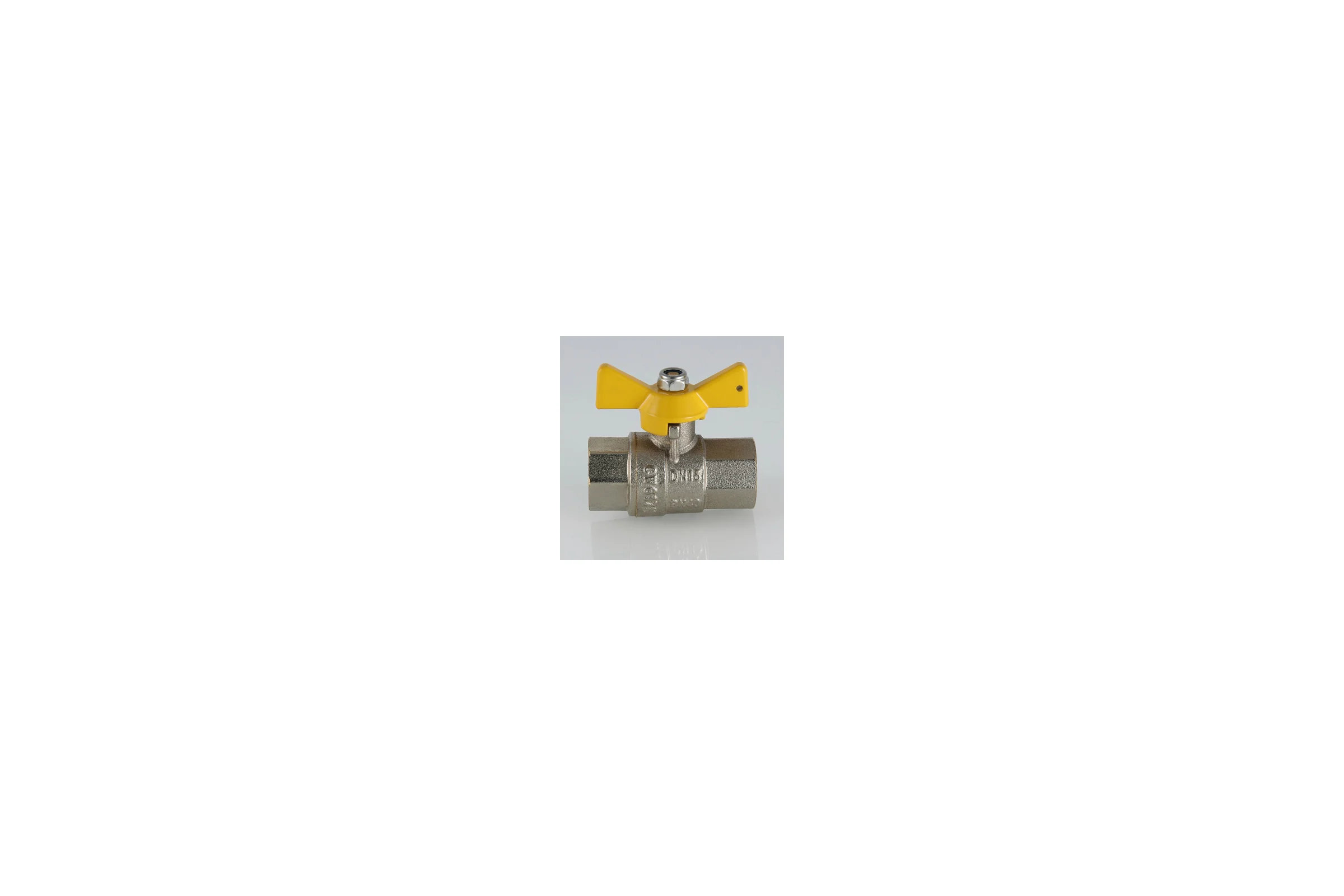 Шаровой газовый кран, рукоятка бабочка 3/4 вн.-вн. Valtec VALGAS VT.277.N.05