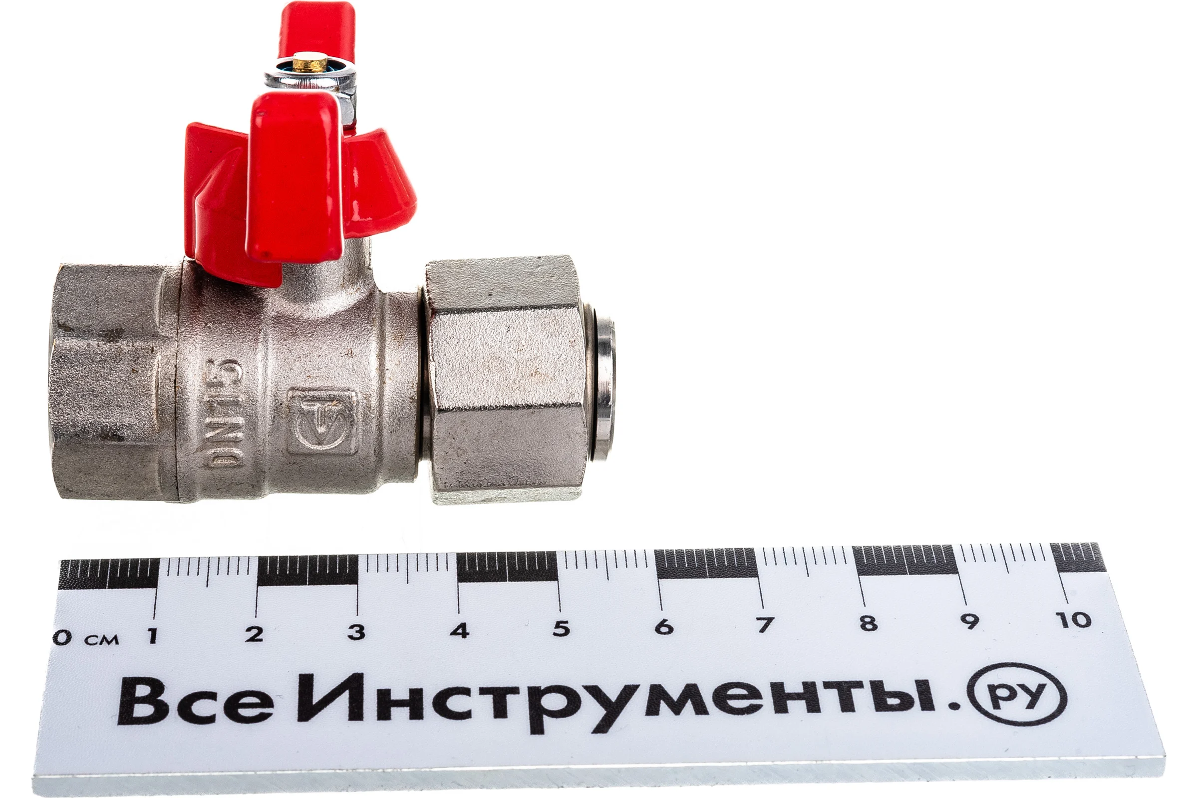 Шаровой кран для подключения манометра 1/2вн. -1/2вн. Valtec VT.807.N.0404