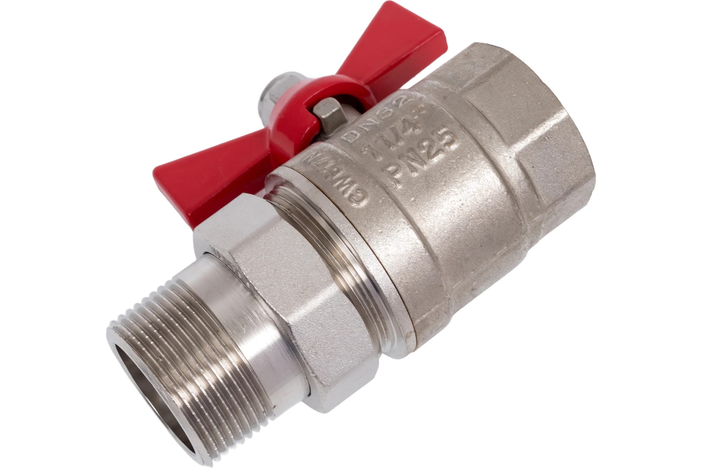 Шаровой кран с полусгоном 1-1/4 вн.-нар. Valtec BASE VT.227.N.07