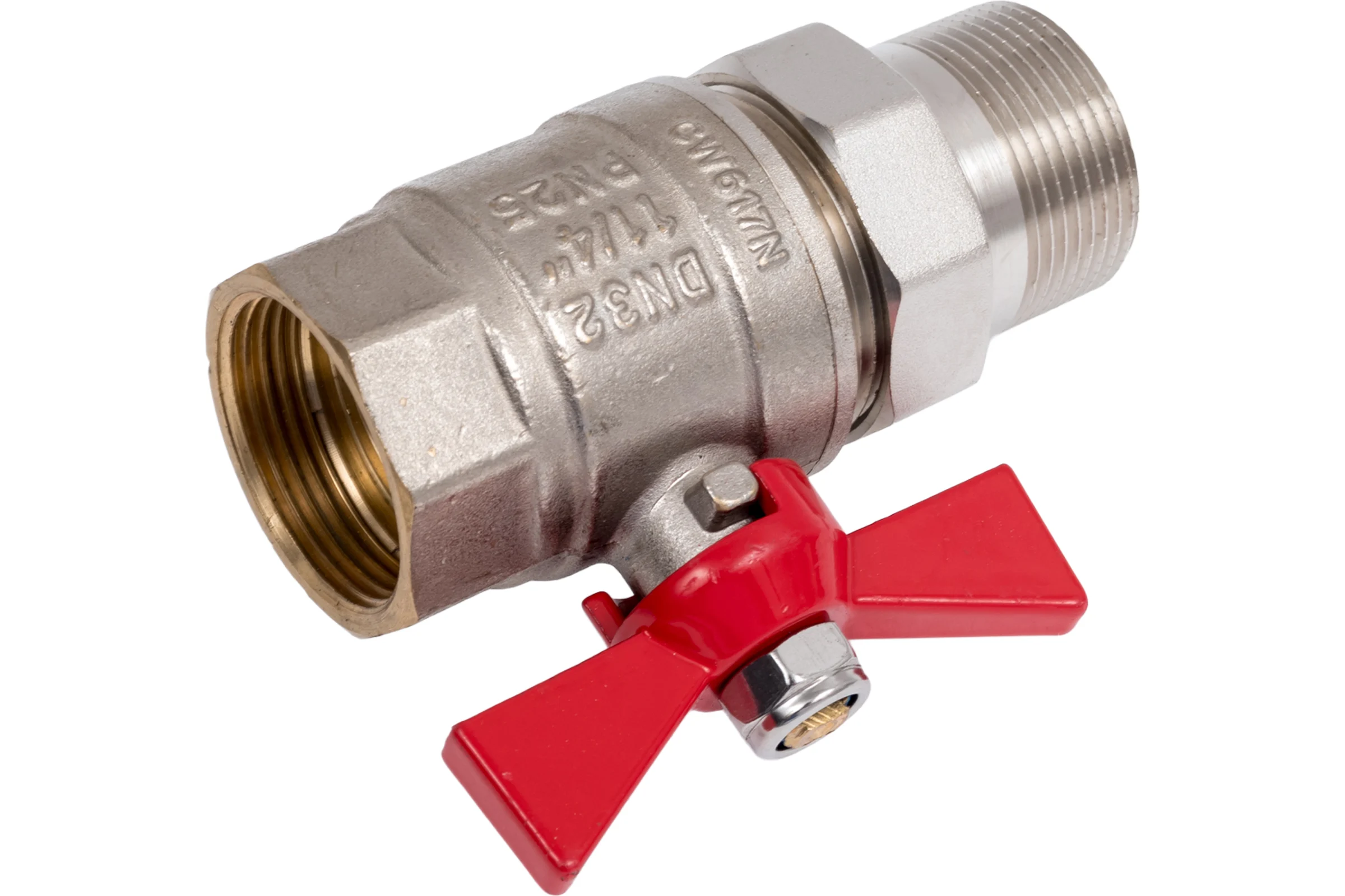 Шаровой кран с полусгоном 1-1/4 вн.-нар. Valtec BASE VT.227.N.07