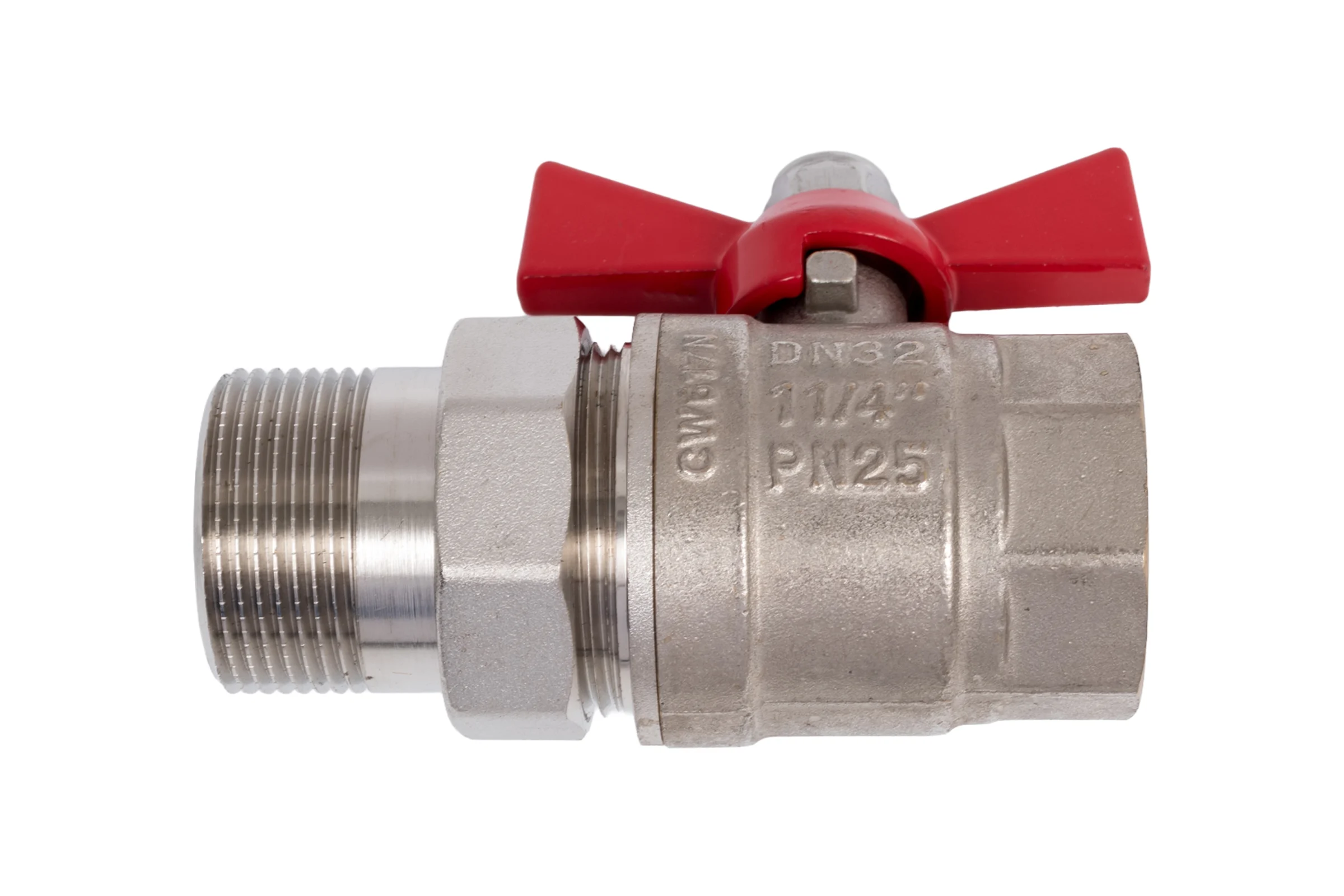 Шаровой кран с полусгоном 1-1/4 вн.-нар. Valtec BASE VT.227.N.07