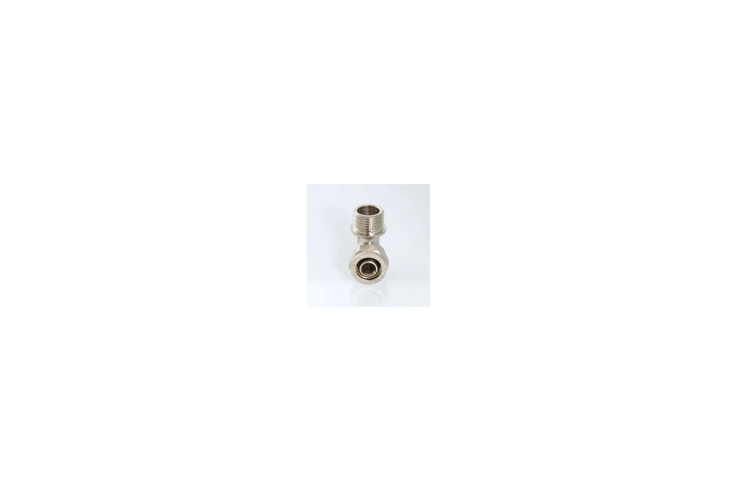 Обжимной угольник с переходом на нар. р. 20х3/4 Valtec VTm.353.N.002005