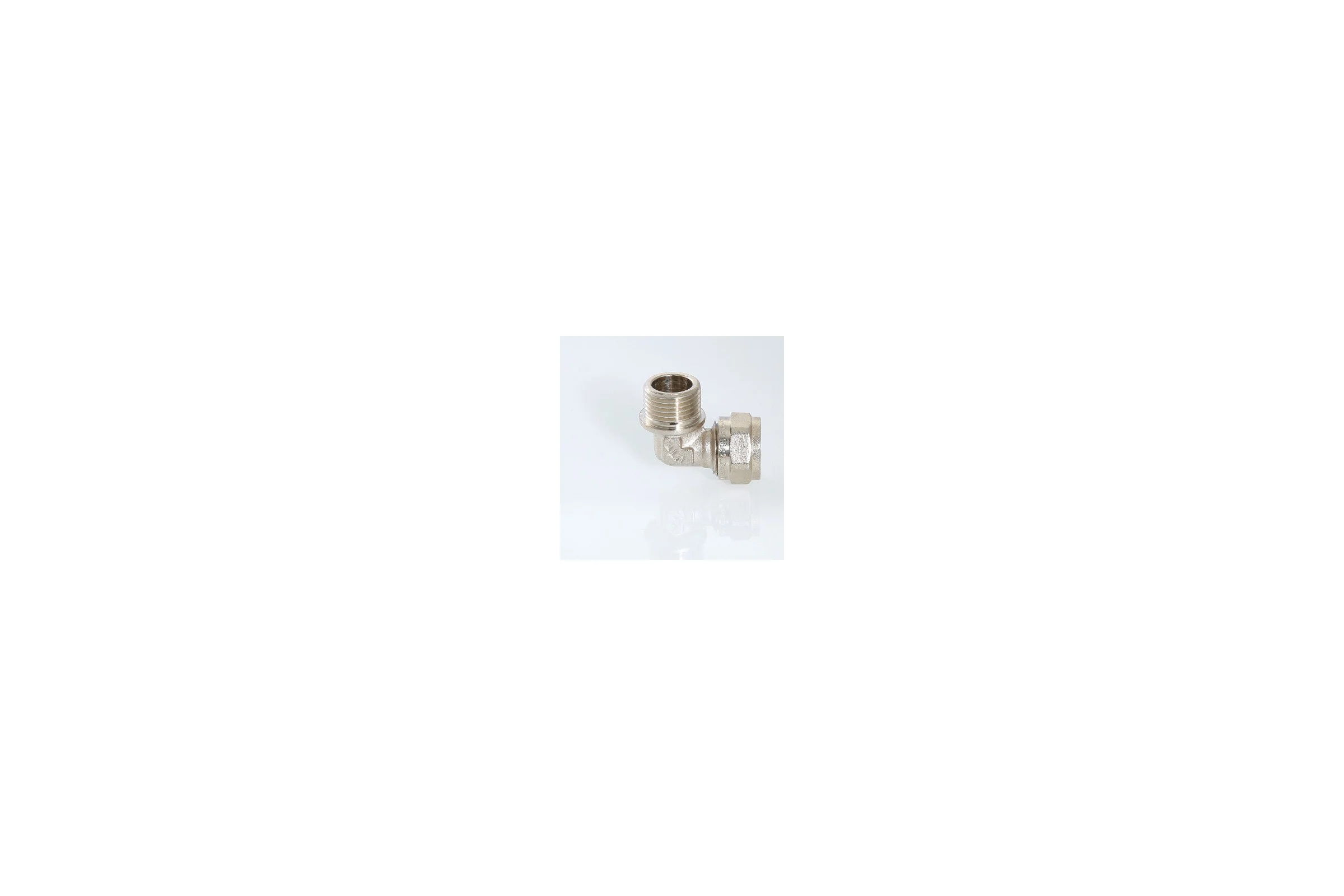 Обжимной угольник с переходом на нар. р. 20х3/4 Valtec VTm.353.N.002005