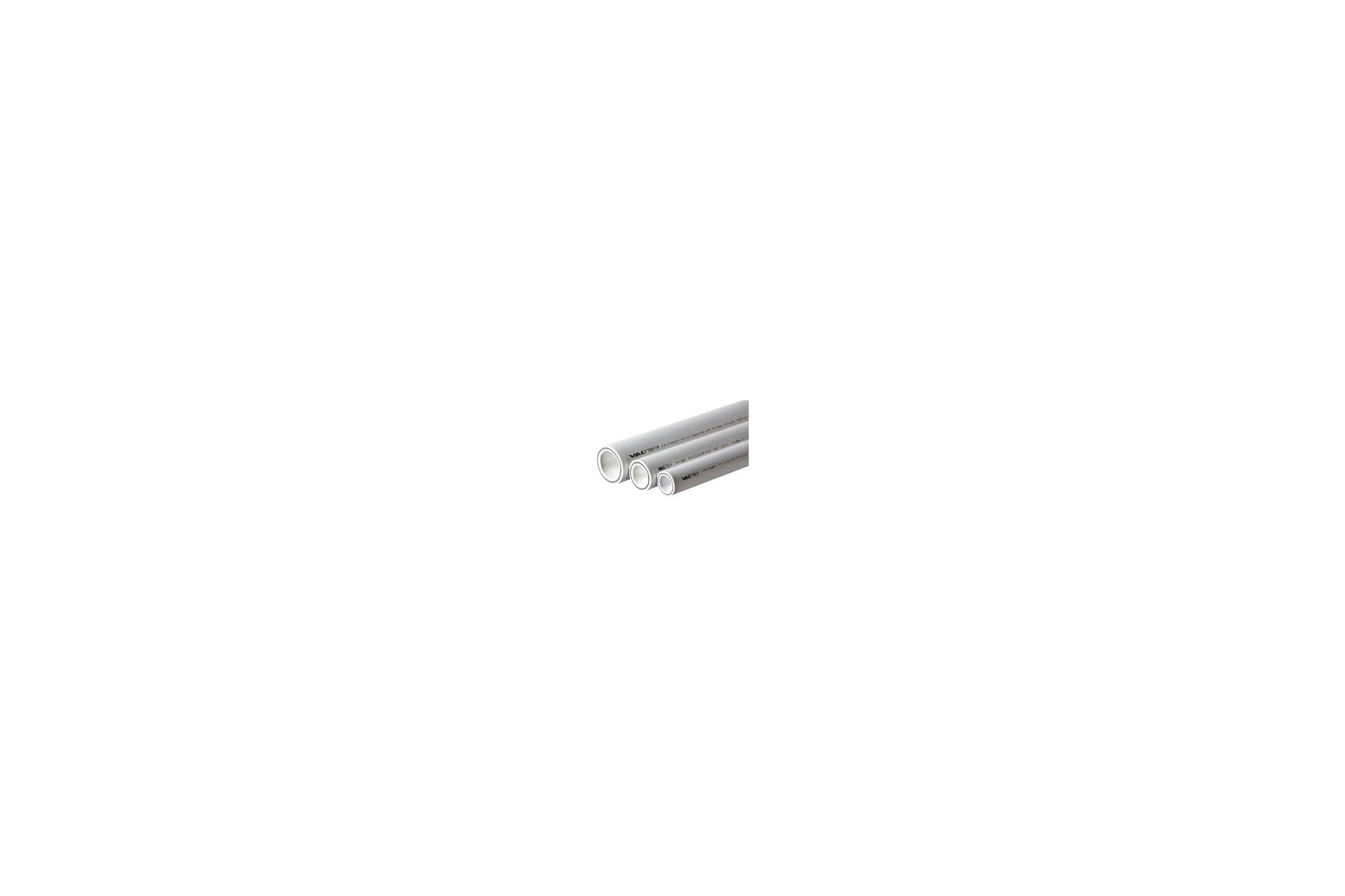 Труба Valtec PP-FIBER арм. стекл., 25 MM белый, PN 25 (4м) VTp.700.FB25.25