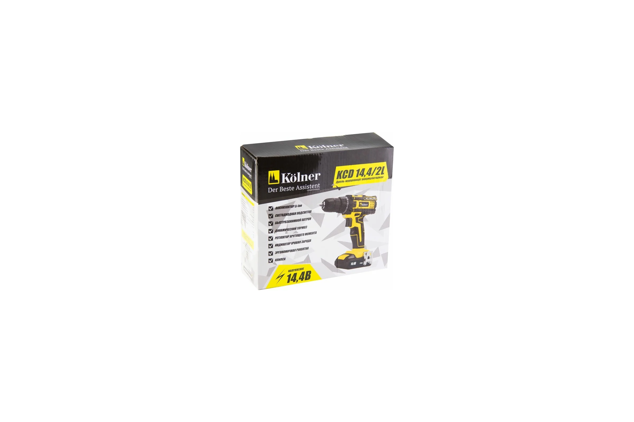 Аккумуляторная дрель-шуруповерт Kolner KCD 14.4/2L 8020100381