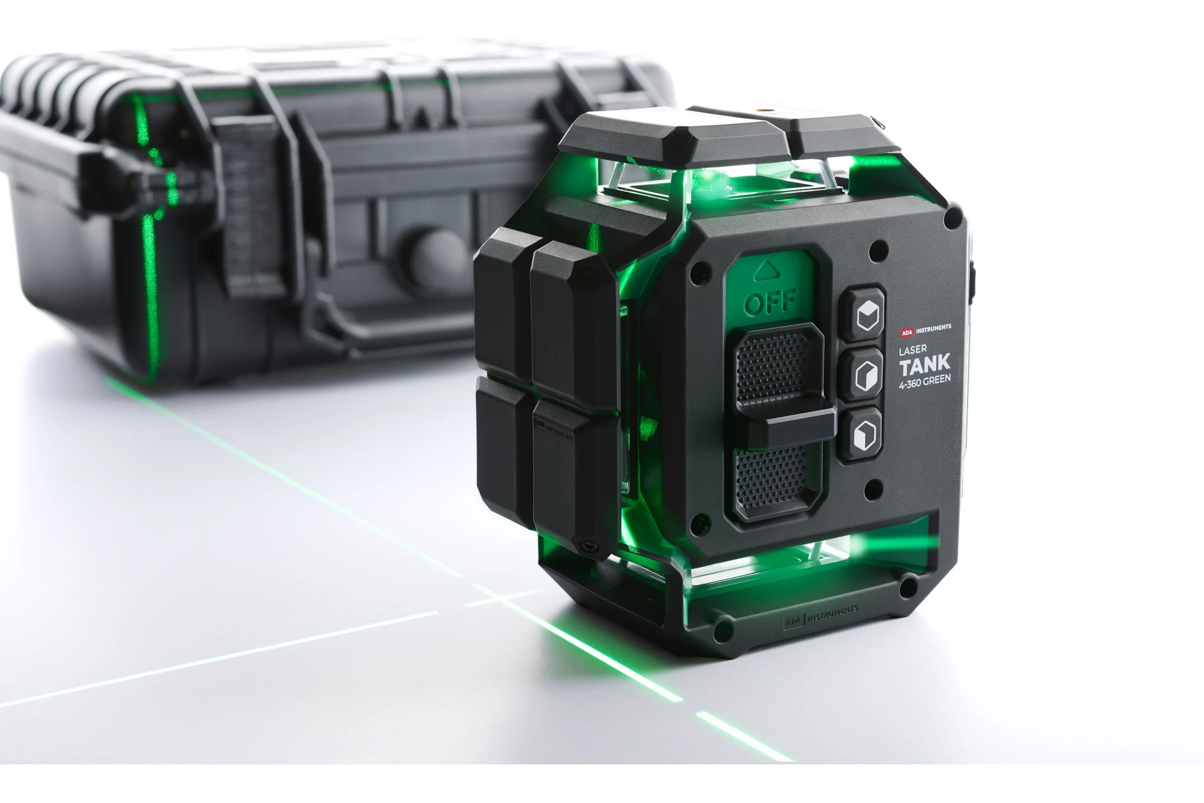 Профессиональный лазерный уровень ADA LaserTANK 4-360 GREEN basic edition А00631