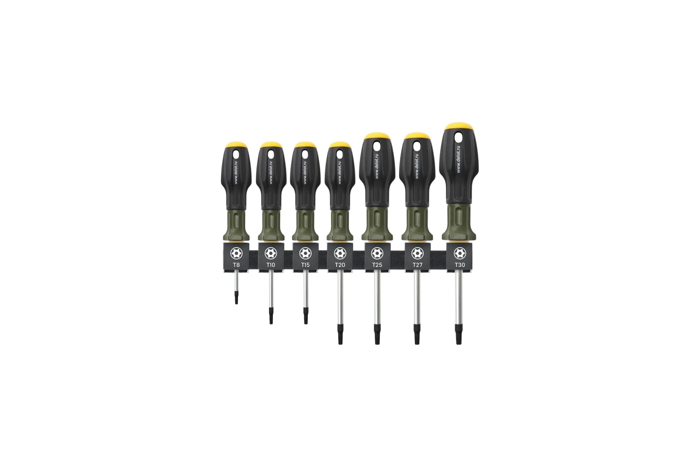 Набор отверток Дело Техники TORX с отверстием, 7шт. 726117