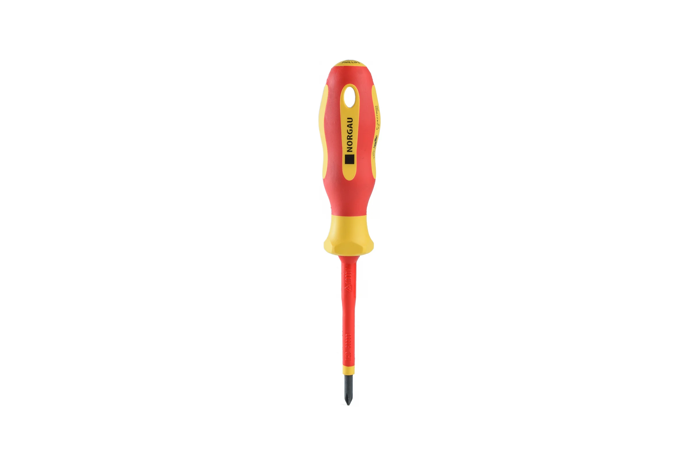 Крестовая диэлектрическая отвертка NORGAU PH1x80 мм, тип N171-PH1x80 067073210