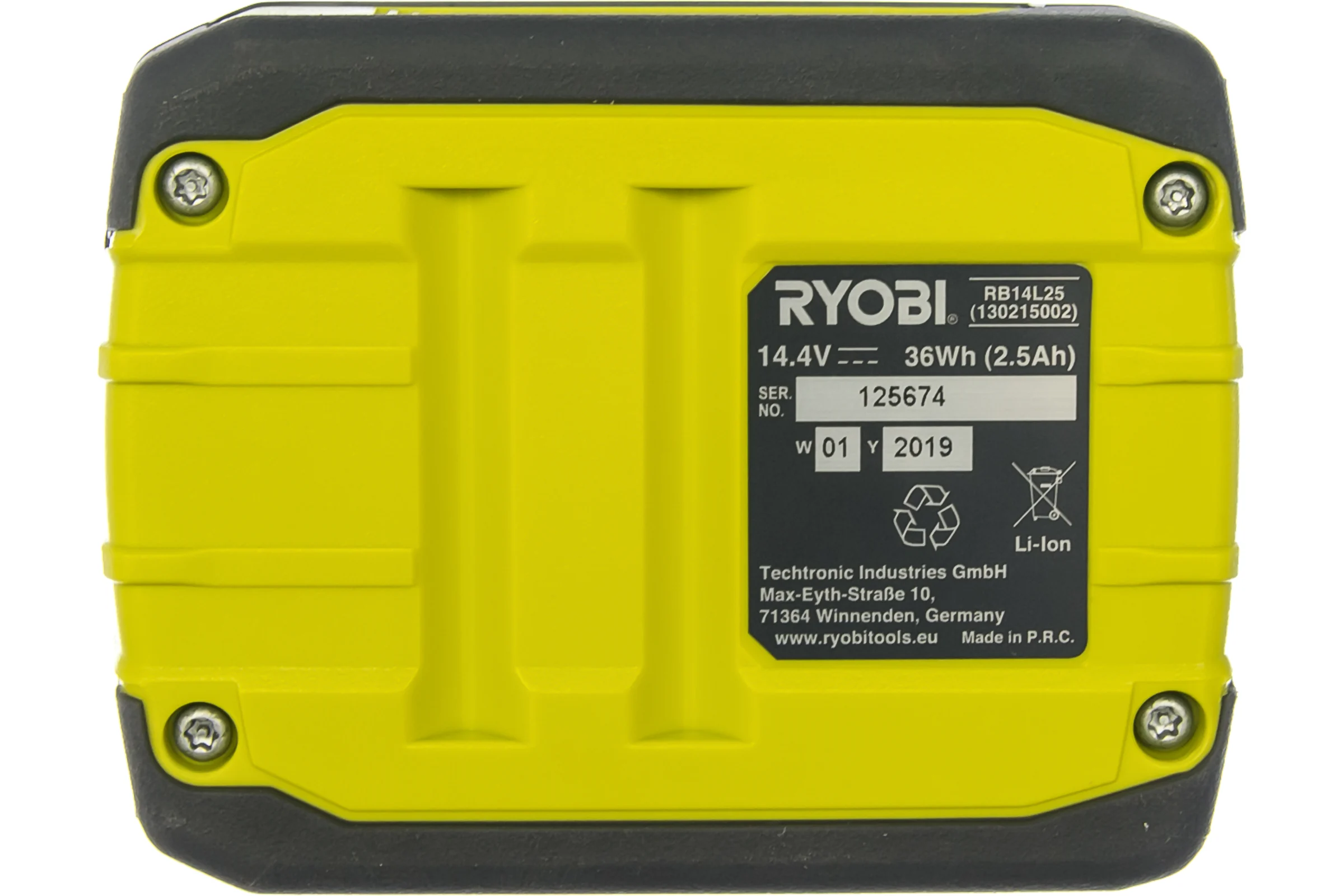 Аккумулятор Ryobi RB14L25 5133002313 (14.4 В; 2.5 А*ч; Li-Ion)