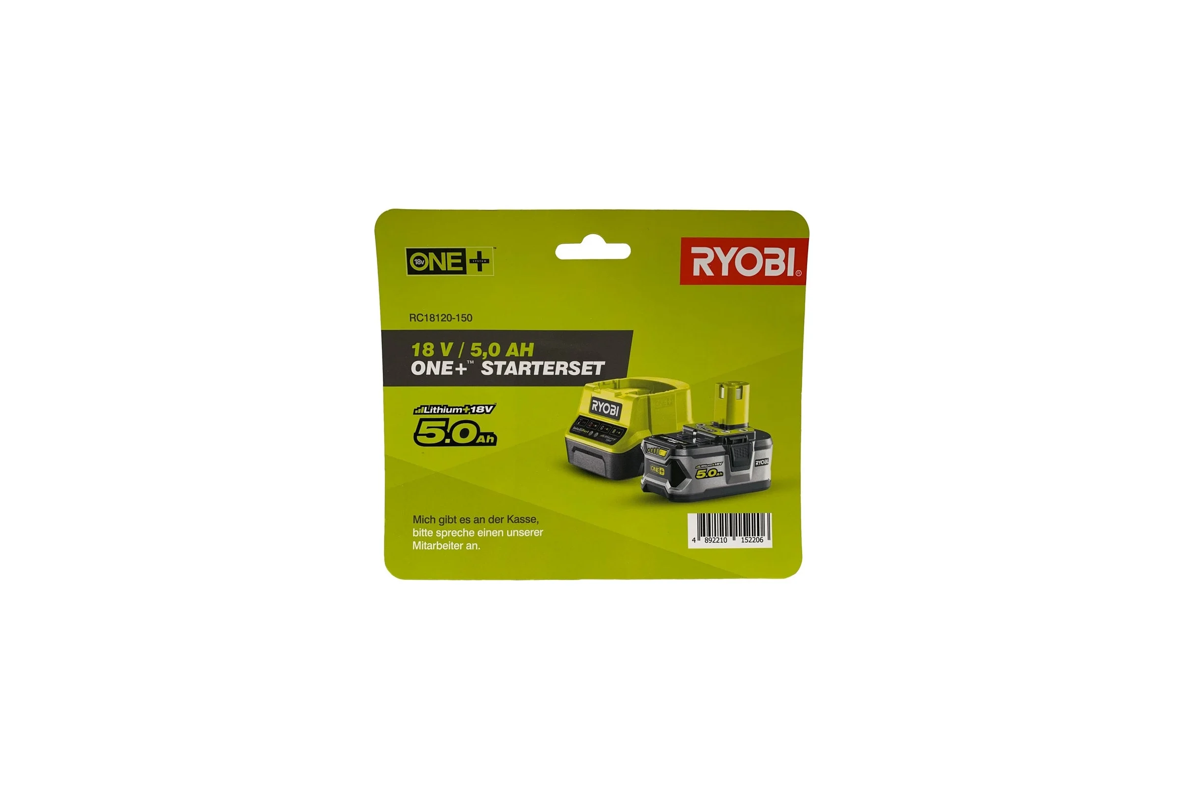 Набор Ryobi ONE+ RC18120-150 5133003366 аккумулятор (18 В; 5.0 А*ч; Li-Ion) и зарядное устройство RC18120