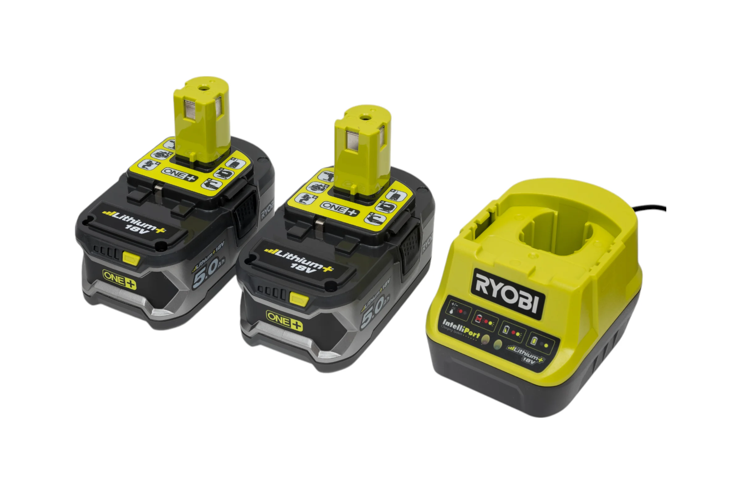 Набор Ryobi ONE+ RC18120-250 5133003364 аккумулятор (18 В; 5.0 А*ч; Li-Ion) 2 шт. и зарядное устройство RC18120