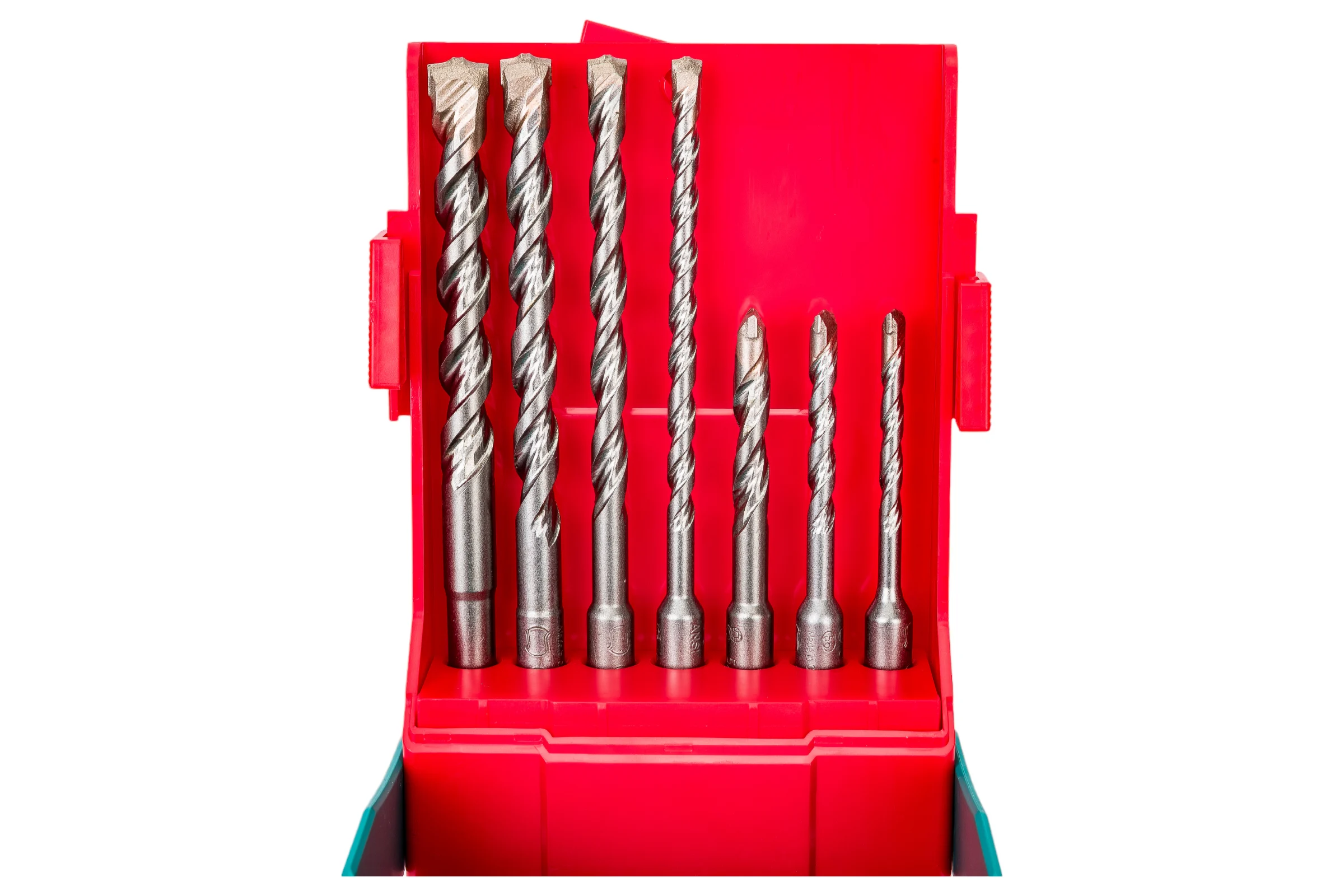 Набор буров по бетону SDS-plus Bionic Pro: 5, 6, 8x110 мм; 6, 8, 10, 12x160 мм Heller 16315