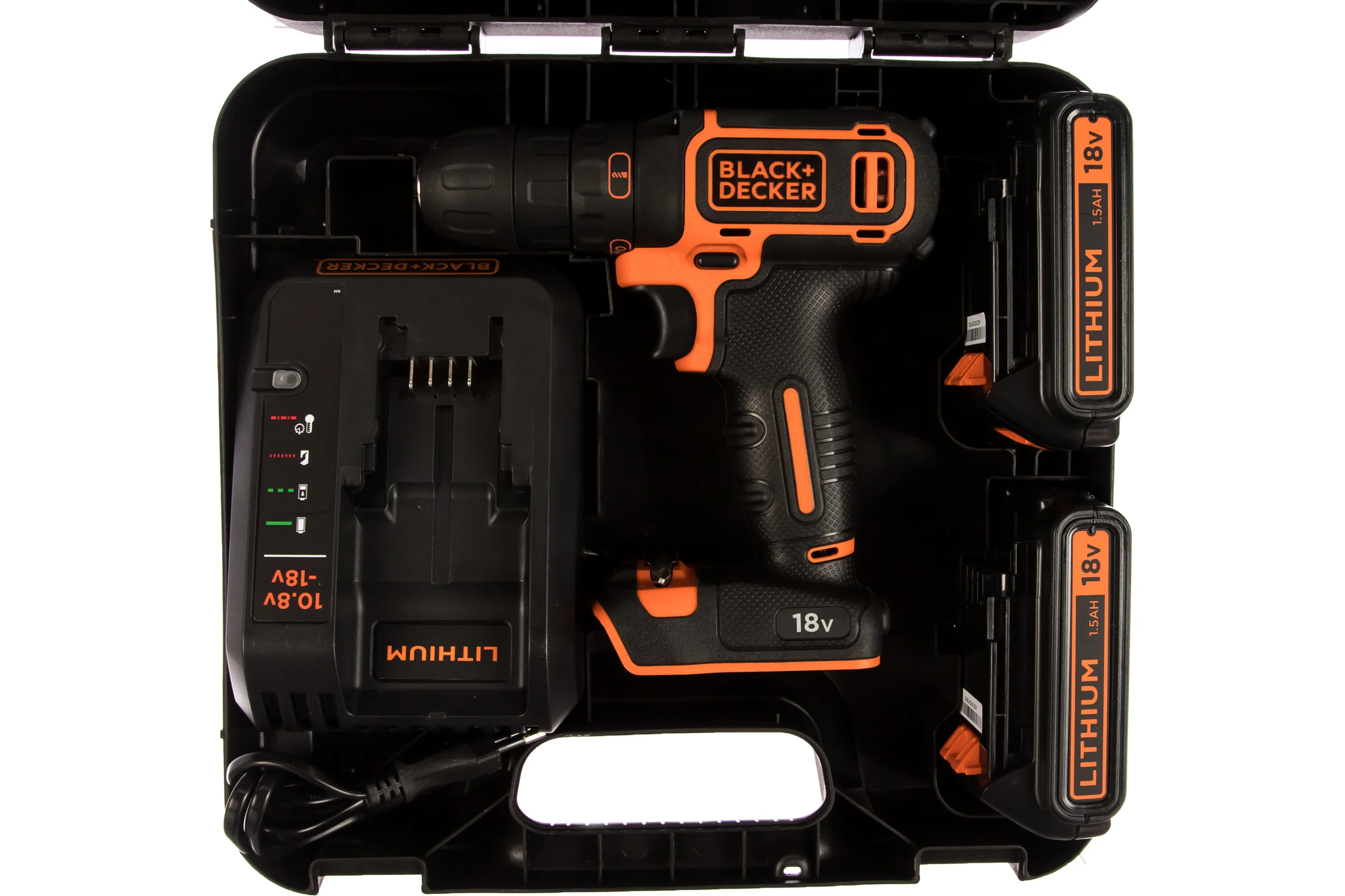 Аккумуляторная дрель-шуруповерт Black+Decker BDCDC18KB