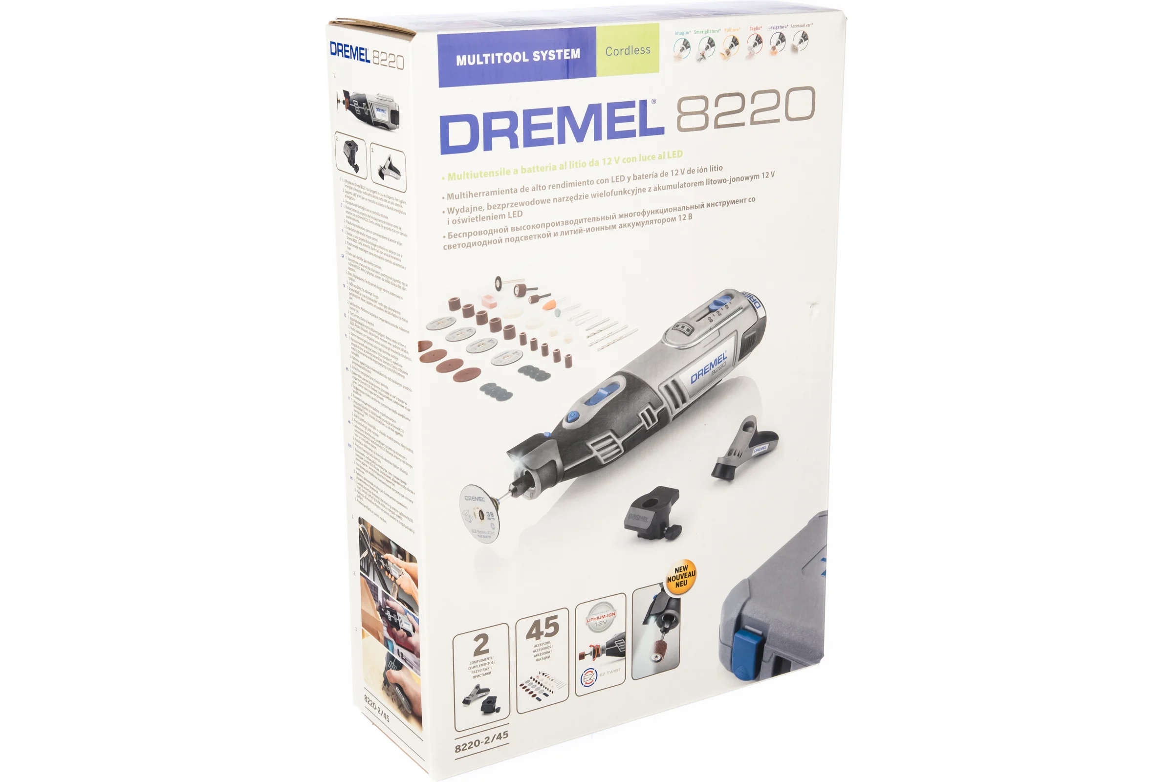 Аккумуляторный многофункциональный инструмент Dremel 8220 2/45 F0138220JJ