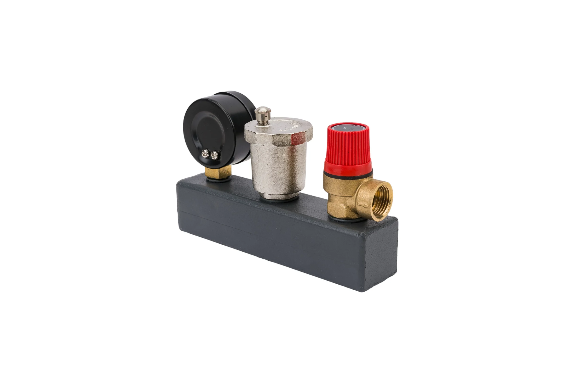 Группа безопасности RISPA STANDART(цвет красный/антик/графит) 3/4" 1.5 бара RTA-0105