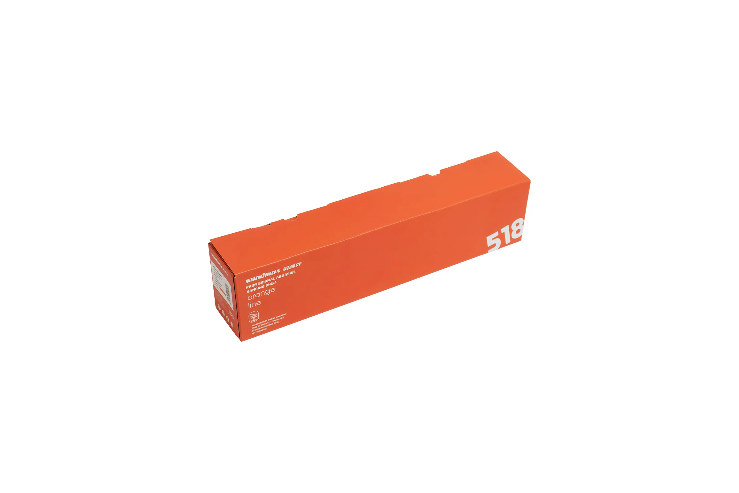 Полоски шлифовальные на пленочной основе 518 LC ORANGE CERAMIC MULTIHOLES Р400, 70x400 мм, 50 шт SANDWOX 518.70.40.400.LC