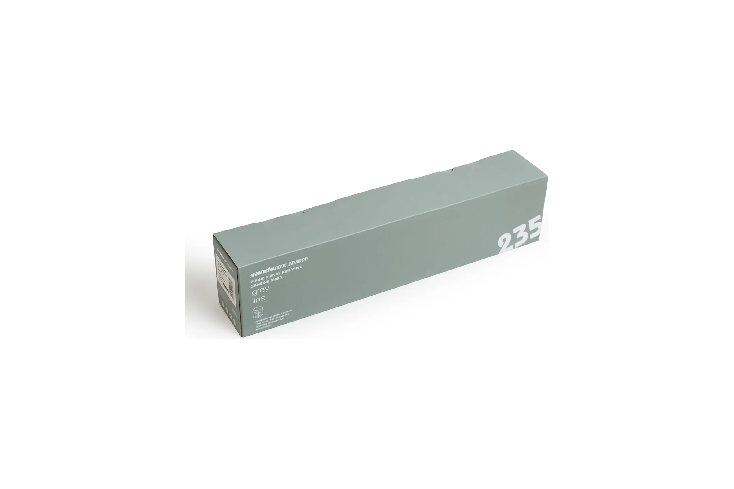 Полоски шлифовальные на пленочной основе 235 GREY Р320, 14 отверстий, 70x420 мм, 50 шт SANDWOX 235.70.42.320.14
