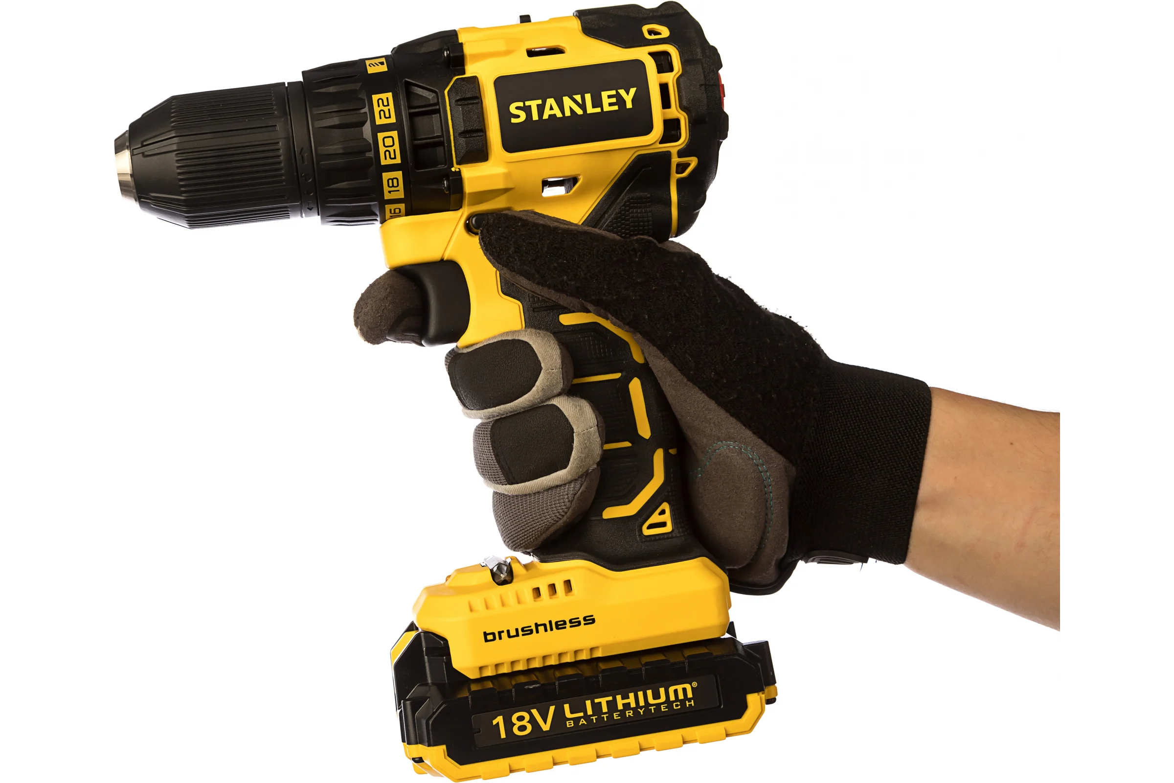 Бесщеточная дрель-шуруповерт Stanley SBD20S2K