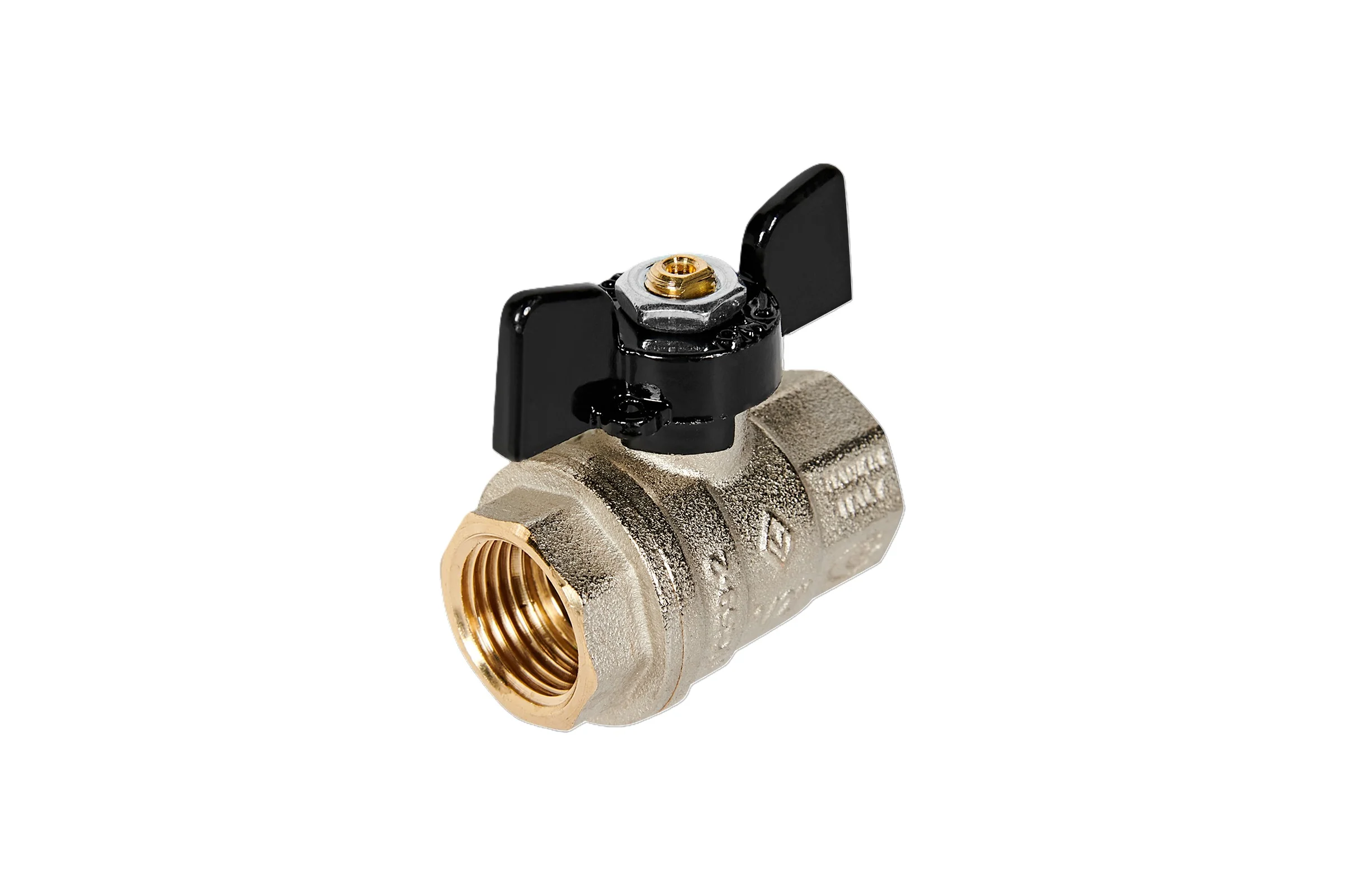 Кран шаровый Bugatti 1/2" в/в бант OREGON, арт. ИС.081012 3020062