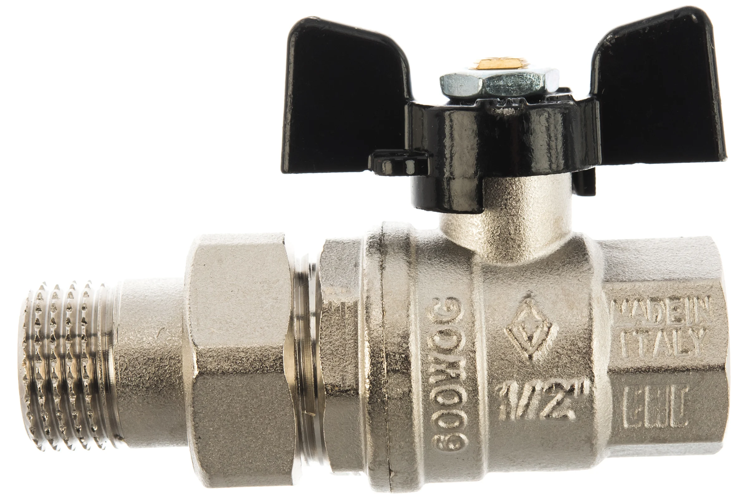 Шаровый кран с полусгоном Bugatti OREGON 1/2" в/н бант артикул 3220027 ИС.081016