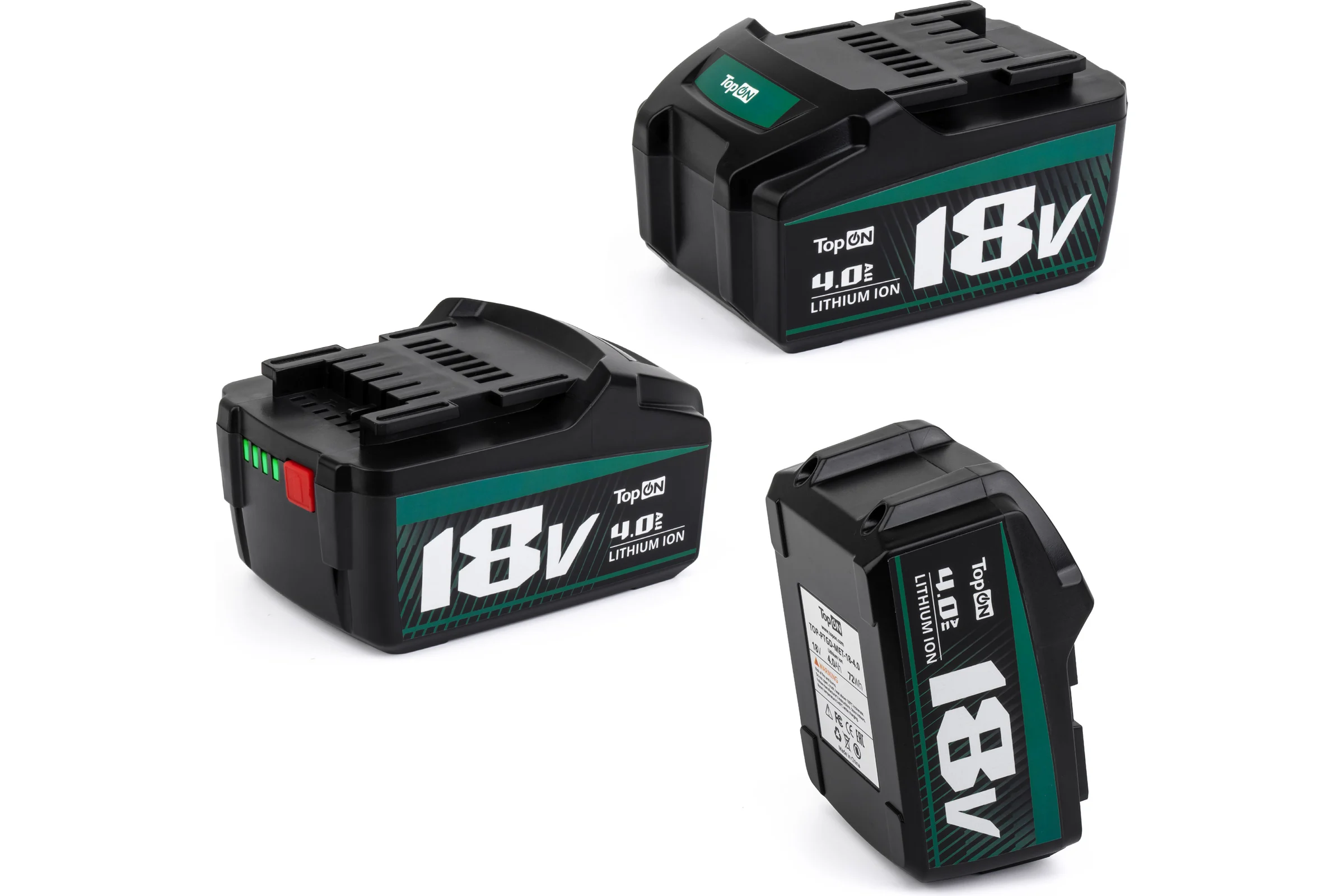 Аккумулятор 18V 4.0AH (LI-ION) PN: 625591000 TopOn TOP-PTGD-MET-18-4.0
