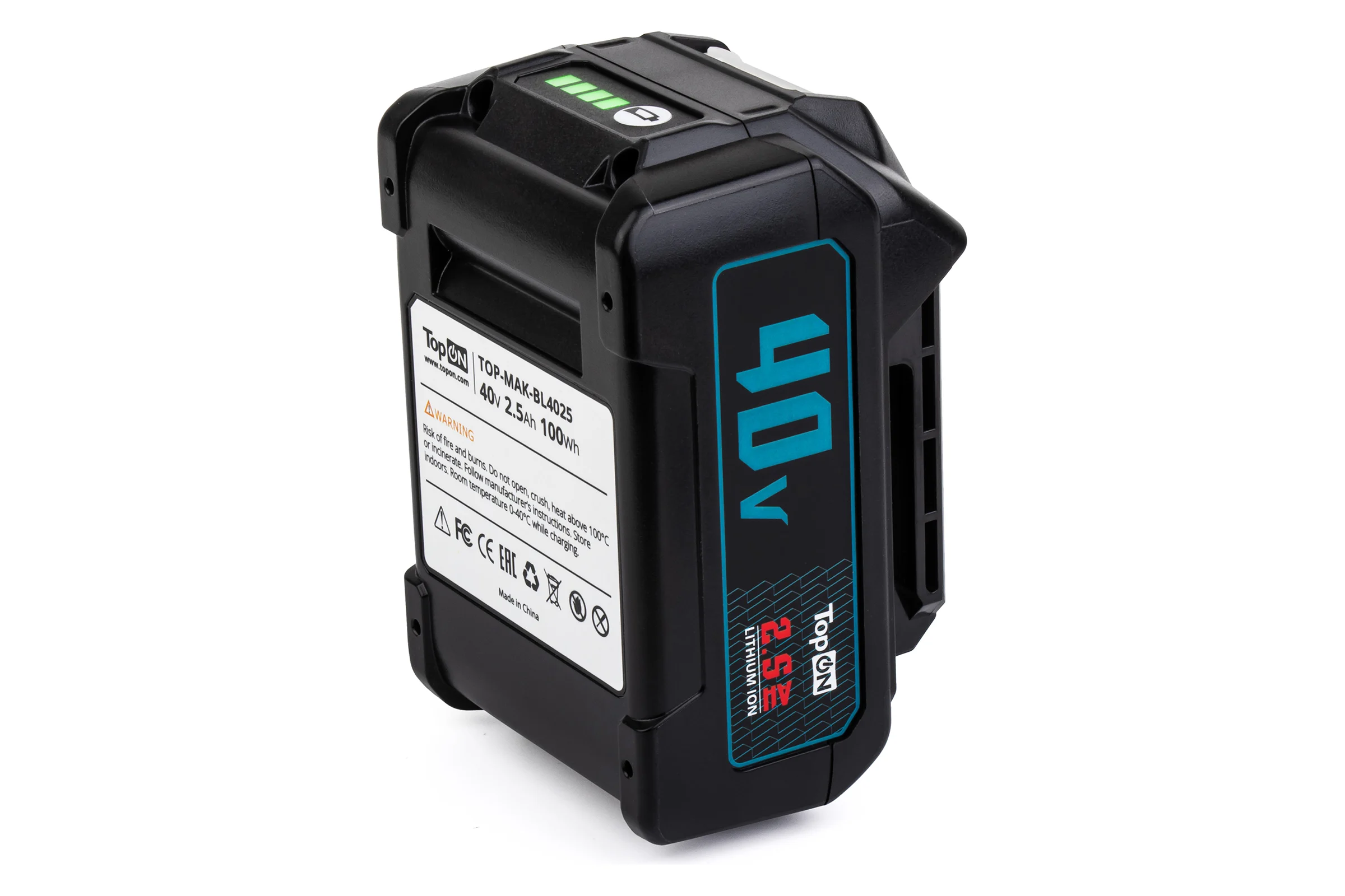 Аккумулятор 40V 2.5AH (LI-ION) PN: Y2023 TopOn TOP-MAK-BL4025