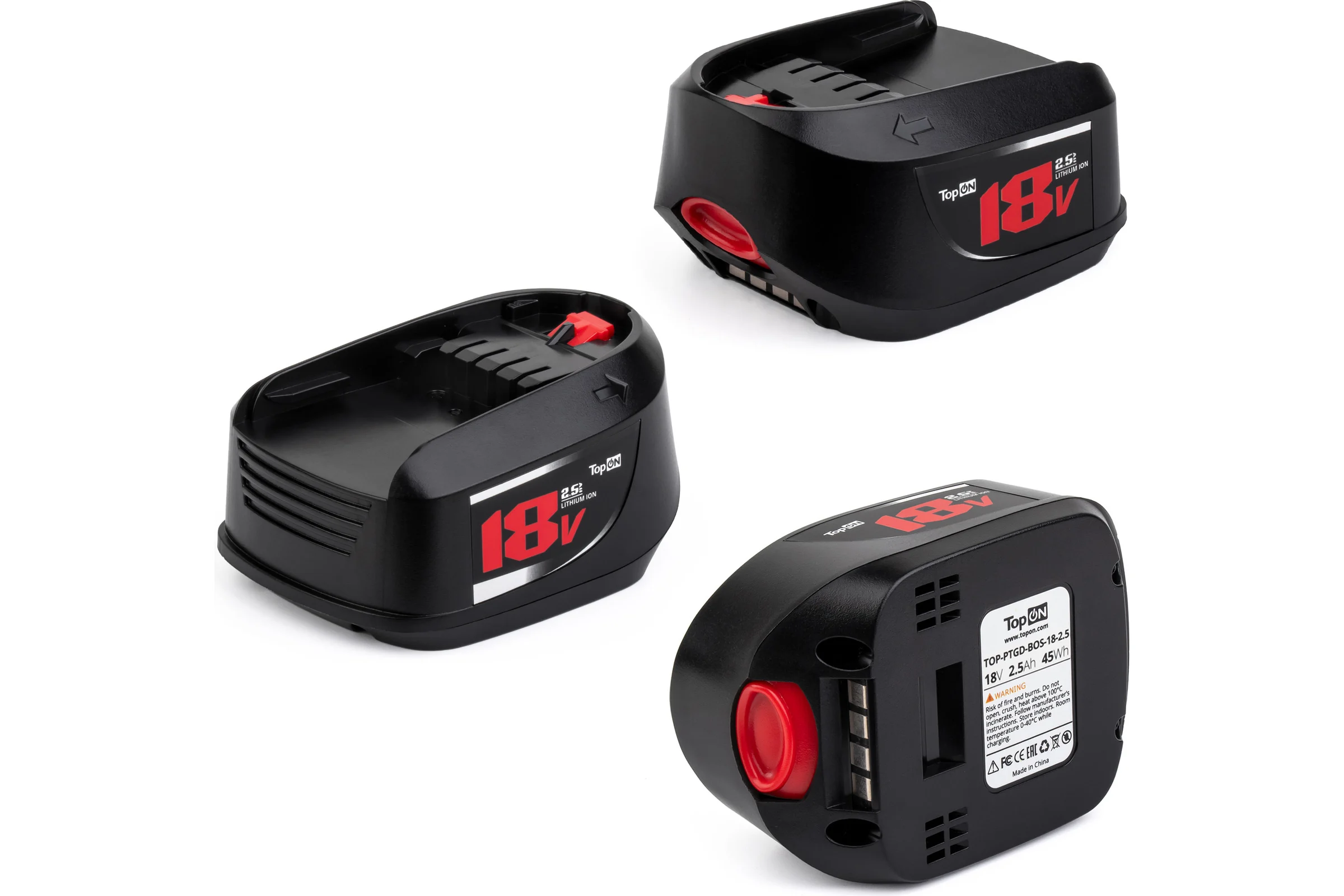Аккумулятор для BOSCH ART 18V 2.5AH (LI-ION) PN: 2 607 336 040 TopOn TOP-PTGD-BOS-18-2.5