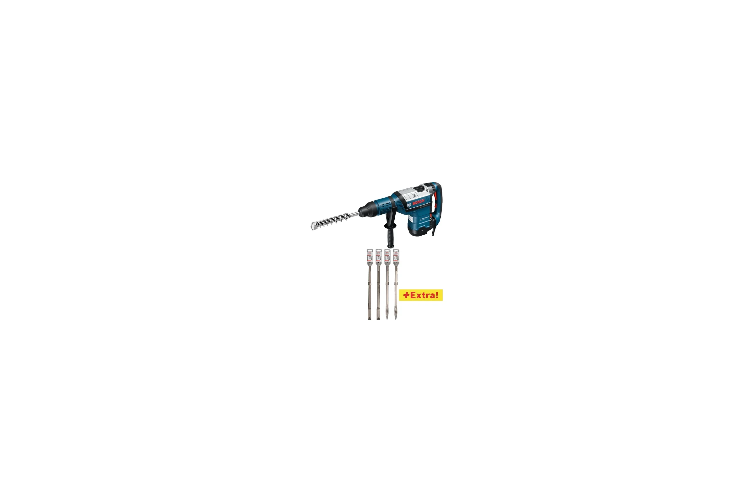 Перфоратор Bosch GBH 8-45 DV + 4 зубила RTec 0.615.990.J8M