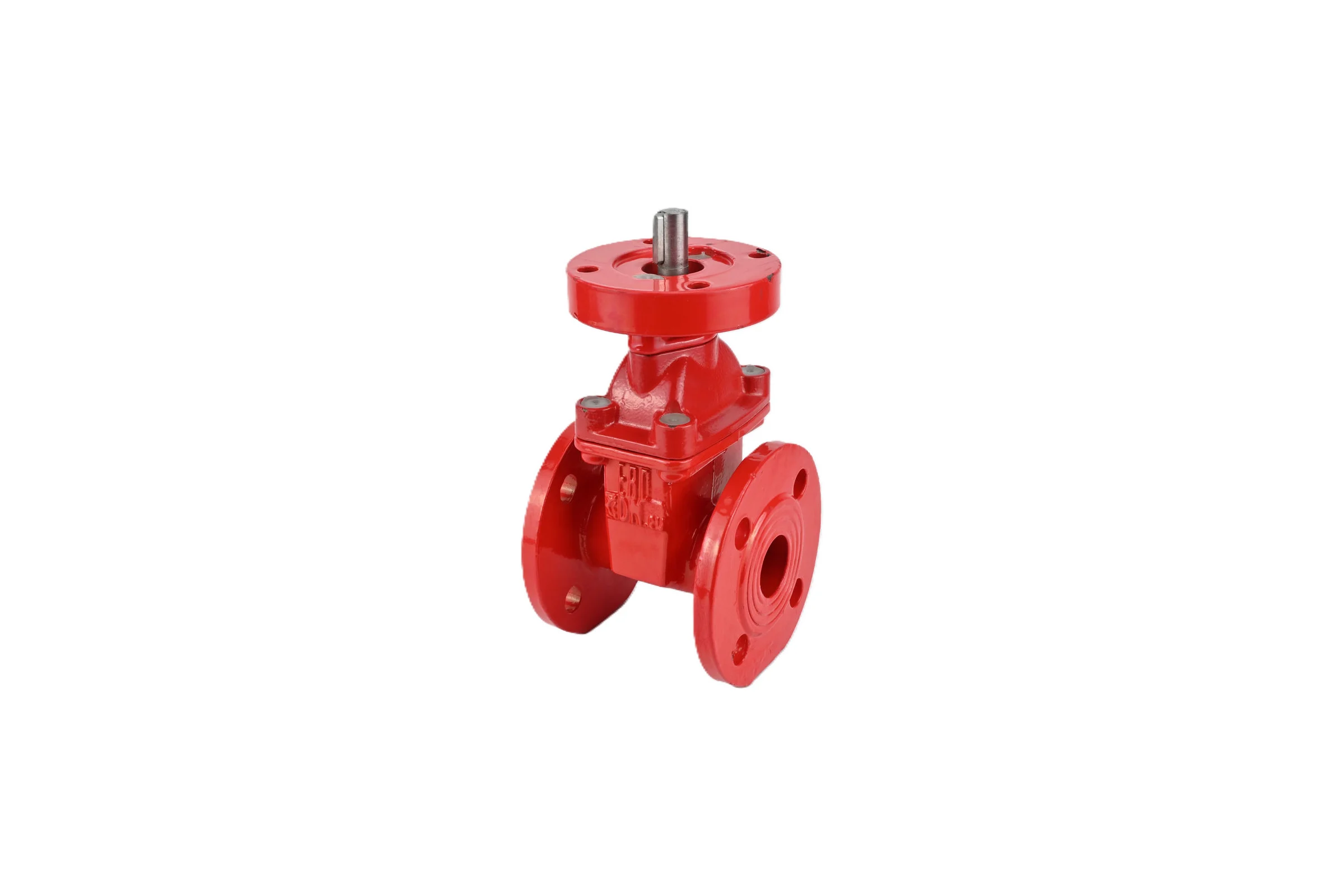 Задвижка клиновая DN.ru 30ч939р Ду300 Ру10 под электропривод, цвет - красный D040-04158