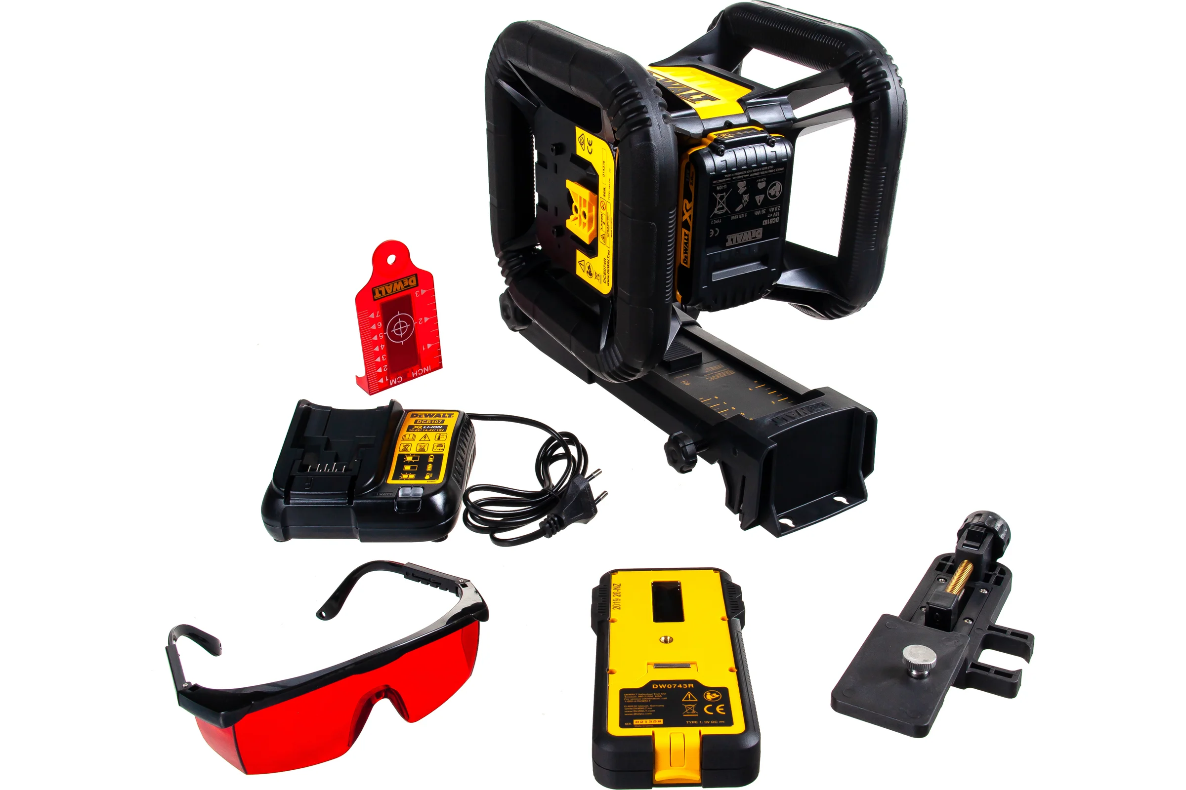 Cамовыравнивающийся ротационный лазерный уровень DEWALT DCE074D1R