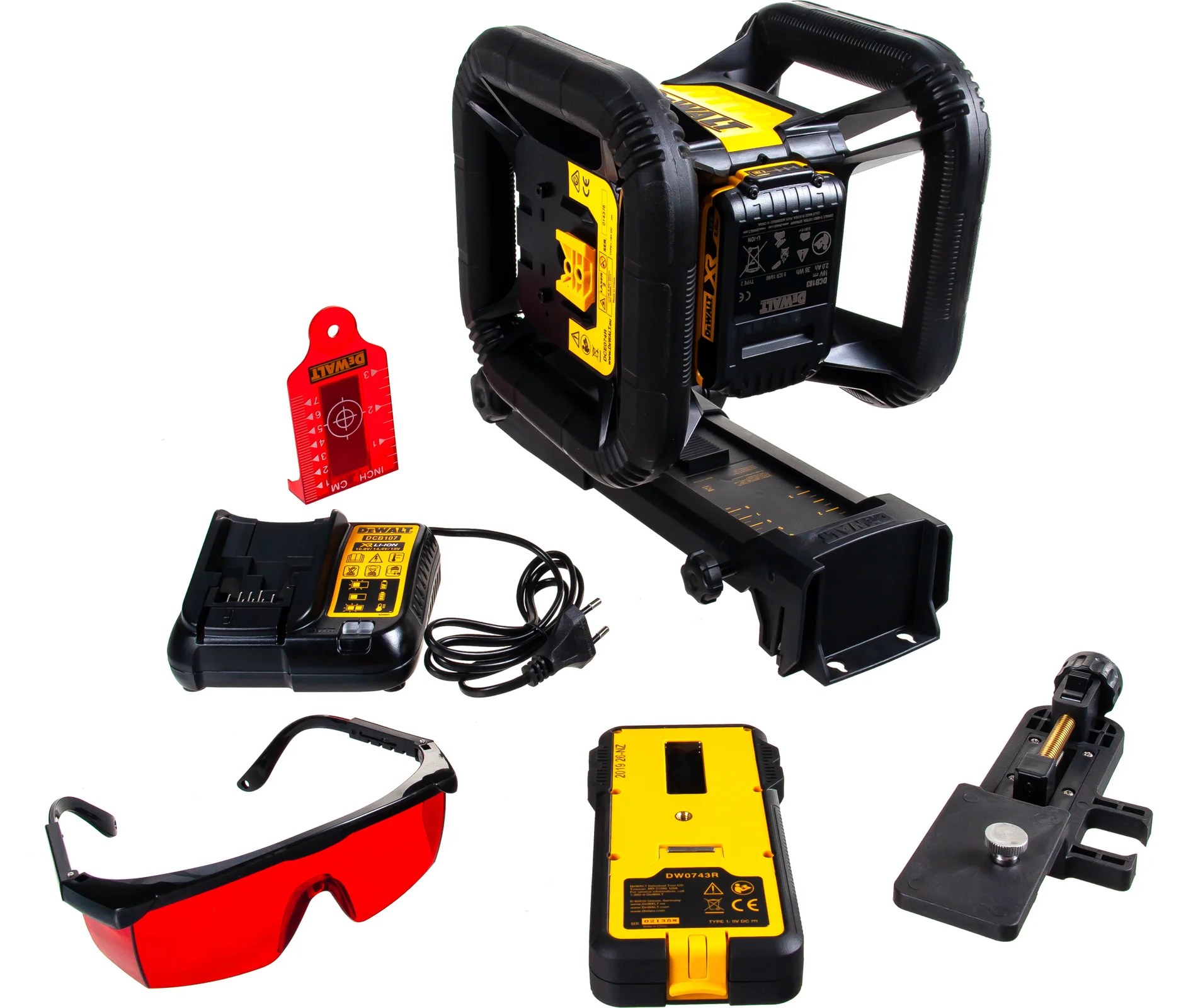 Cамовыравнивающийся ротационный лазерный уровень DEWALT DCE074D1R