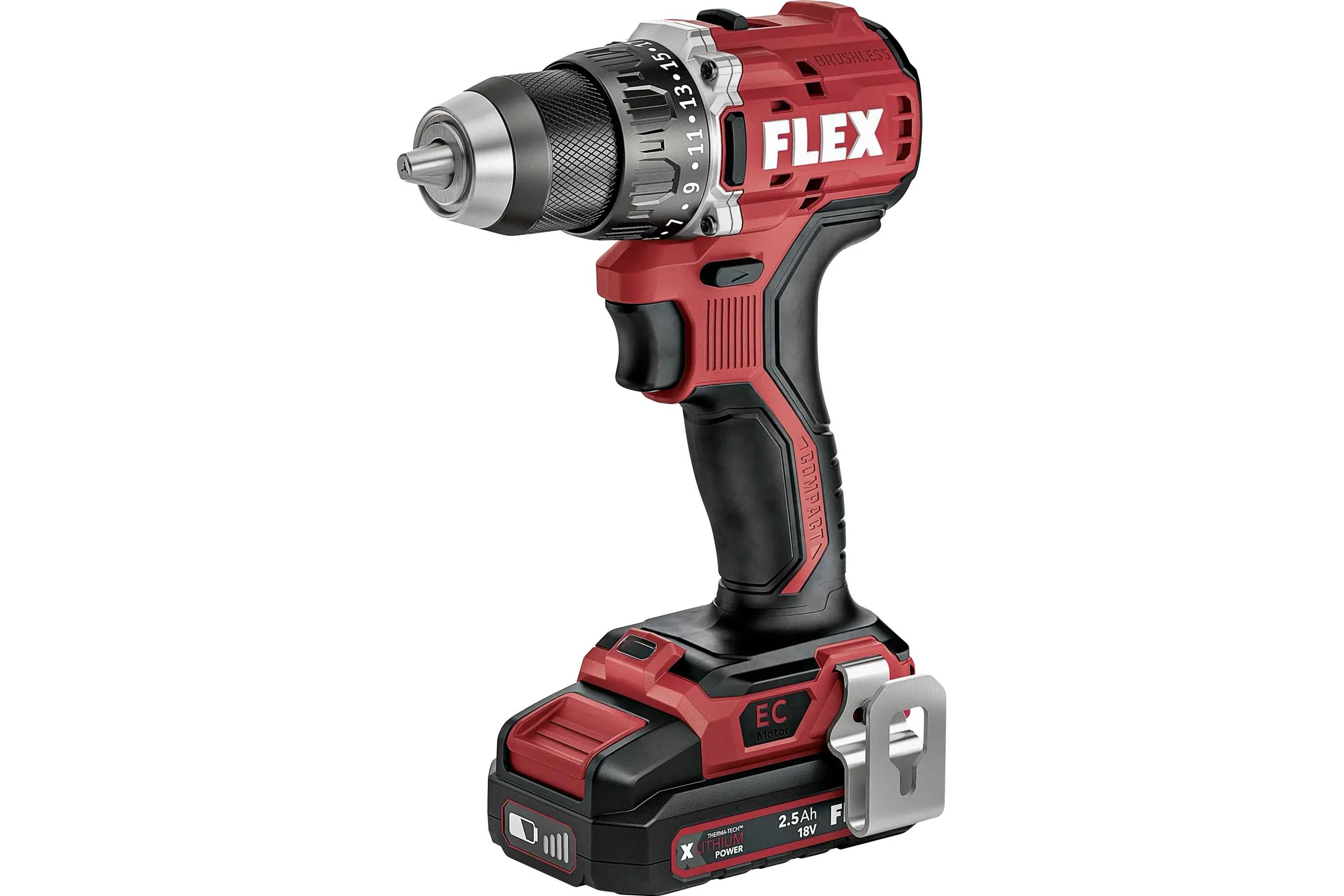 Аккумуляторная дрель-шуруповерт FLEX DD 2G 18.0 ec LD/2.5 set 519049
