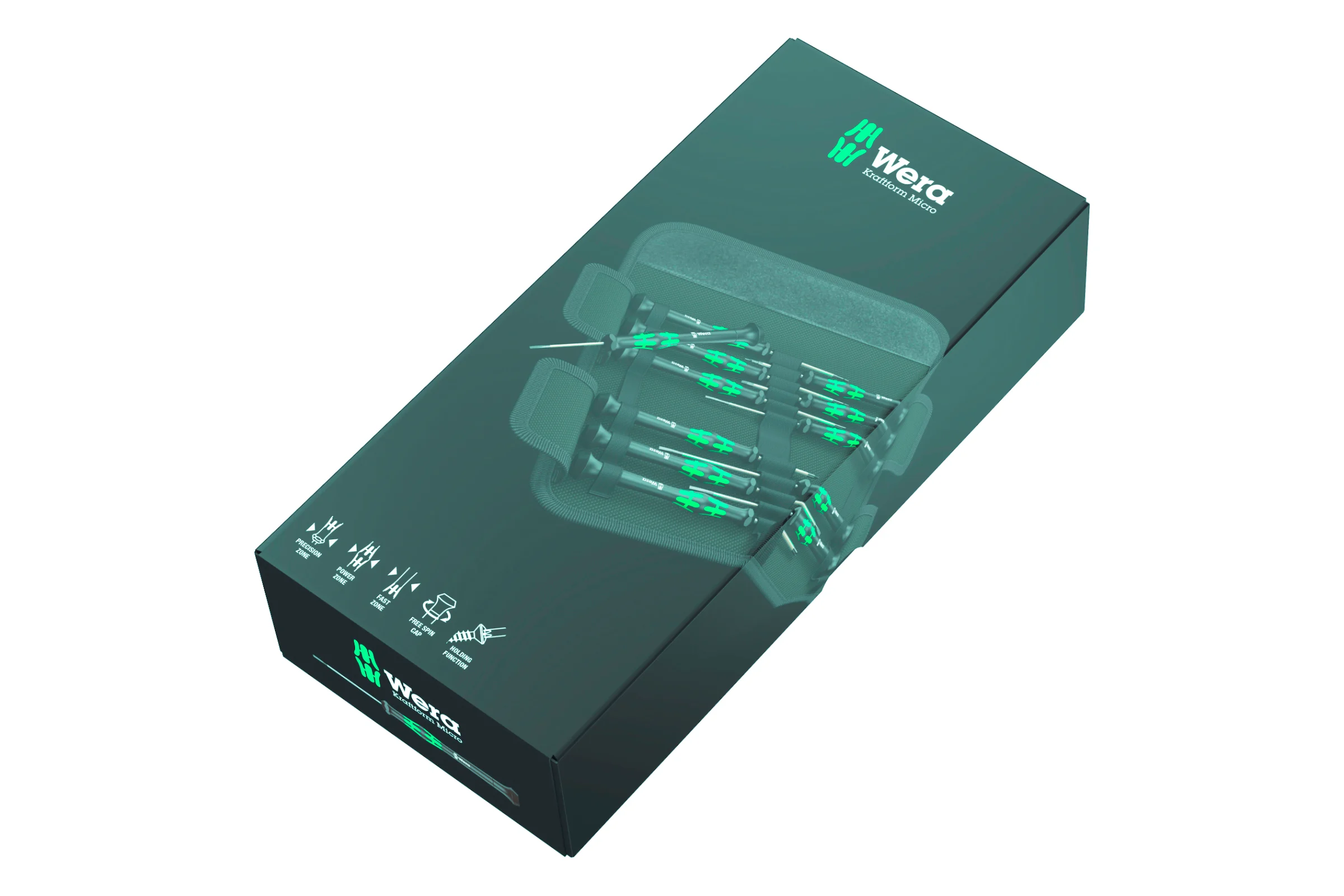 Набор прецизионных отверток Wera, Kraftform Micro, 12 предметов, WE-073675