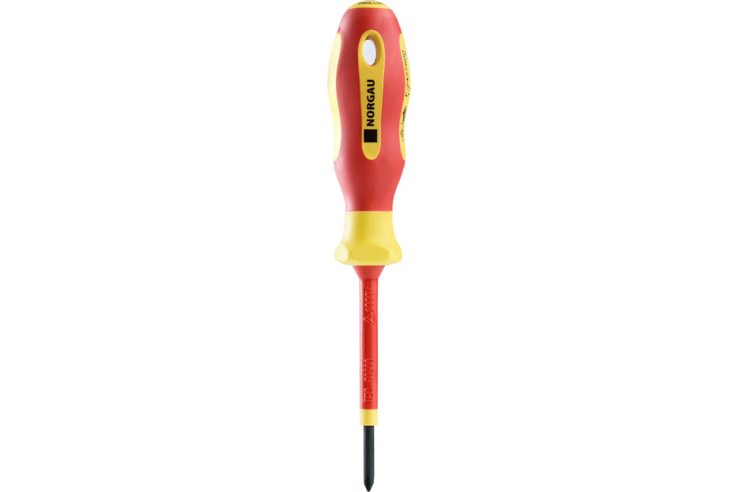 Крестовая диэлектрическая отвертка NORGAU PH0х60 мм, тип N171-PH0x60 067073201