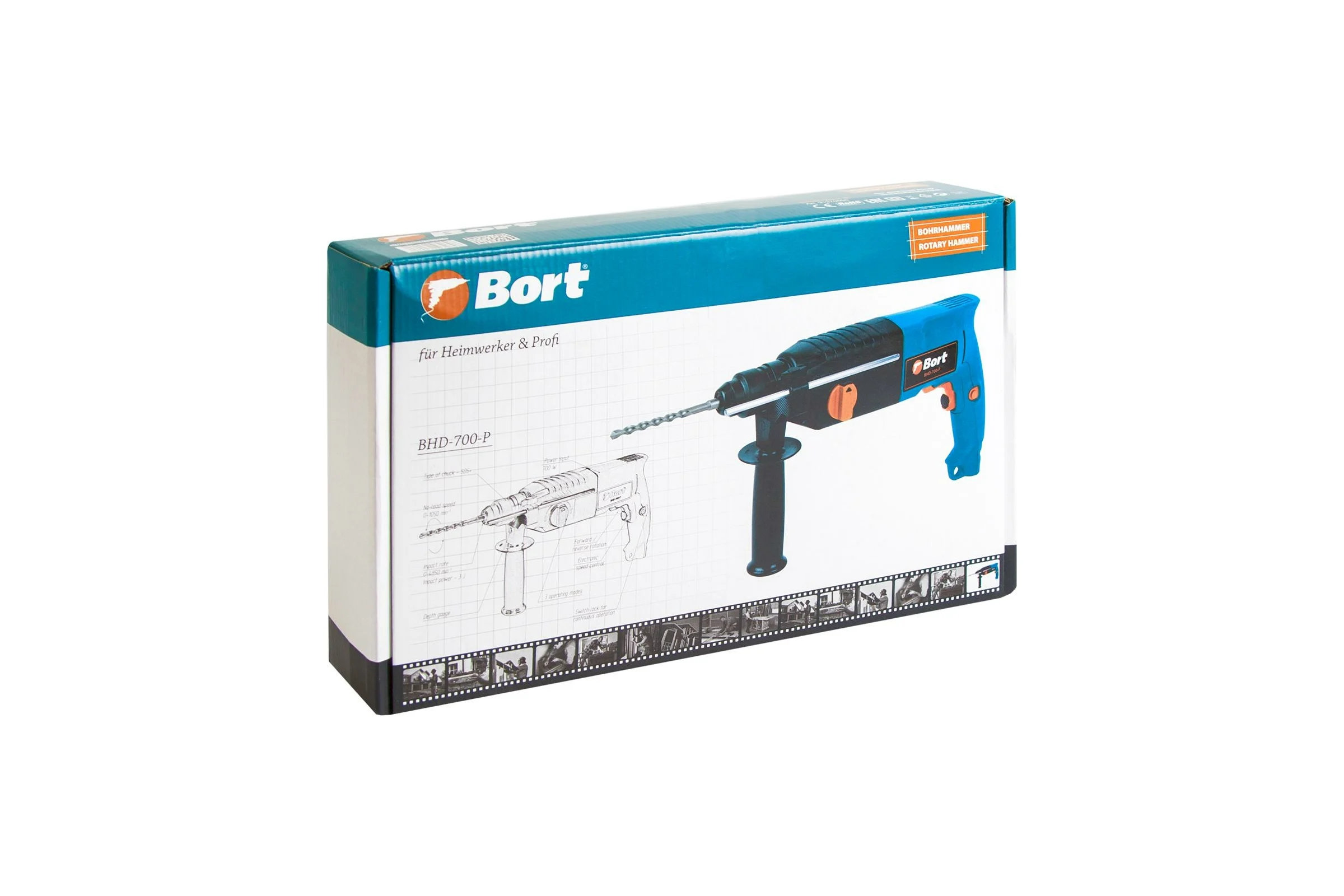 Электрический перфоратор Bort BHD-700-P 91270696