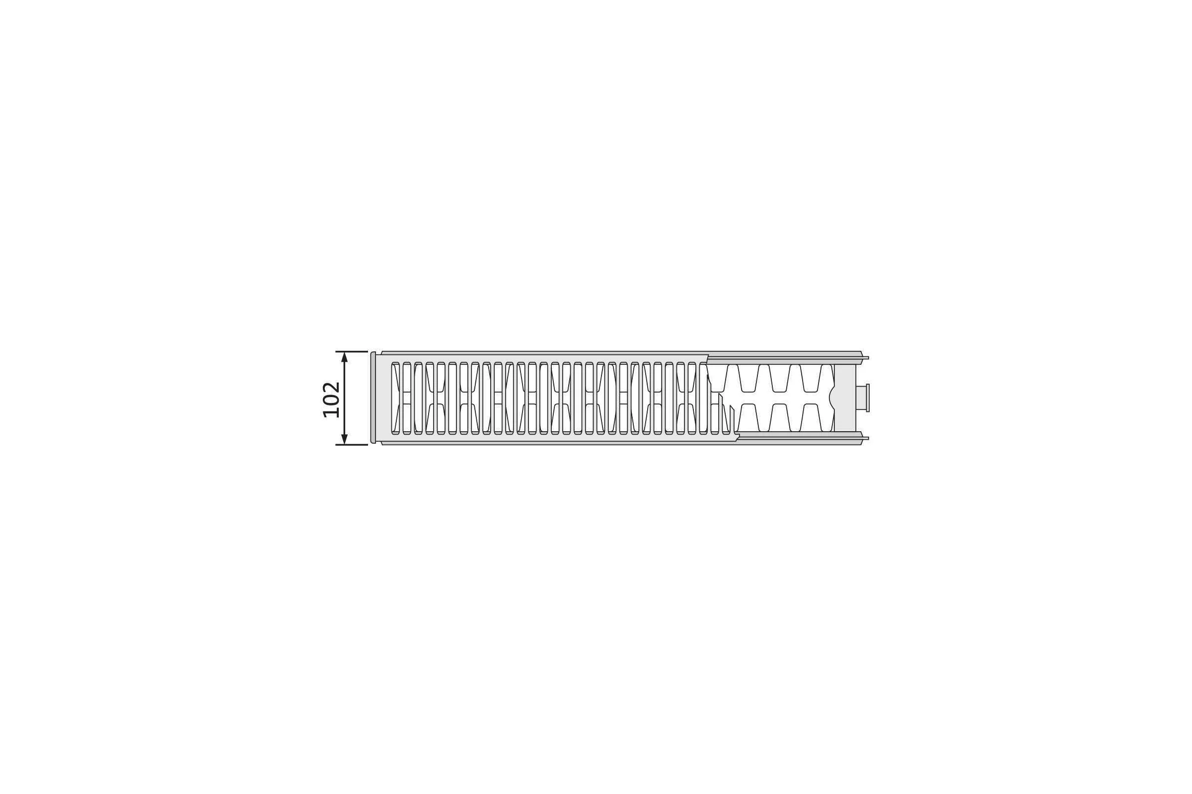 Стальной радиатор PURMO Compact C 22-500-2000 B EVRA F0Z2205020019E00