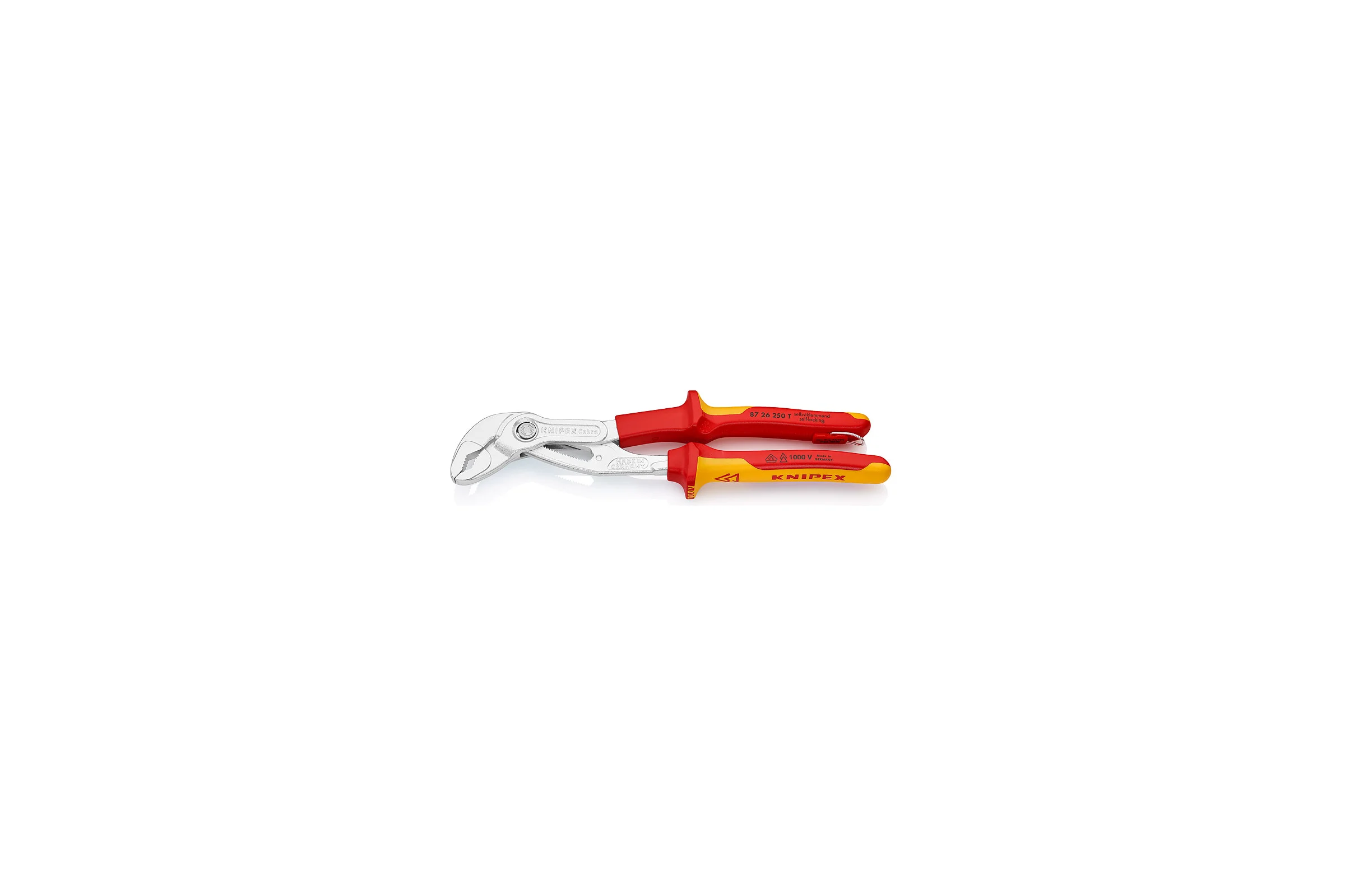 Клещи Cobra VDE, со страховочным креплением, 250 мм KNIPEX KN-8726250T