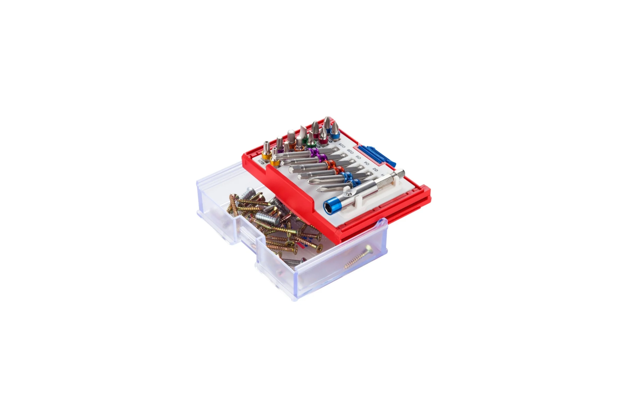 Набор вставок бит 1/4, TORX, HEX, PZ, PH, SLOT, 19 предметов МАСТАК 058-10019C